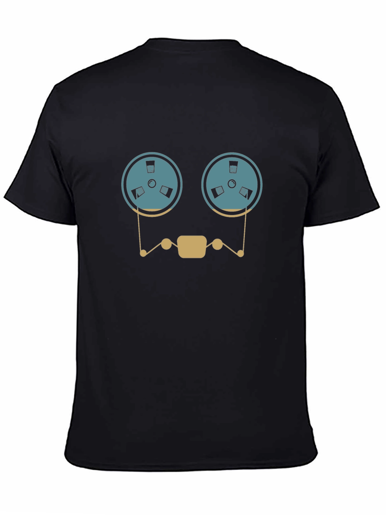 Retro Reel-to-Reel Tape Recorder Graphic T-Shirt