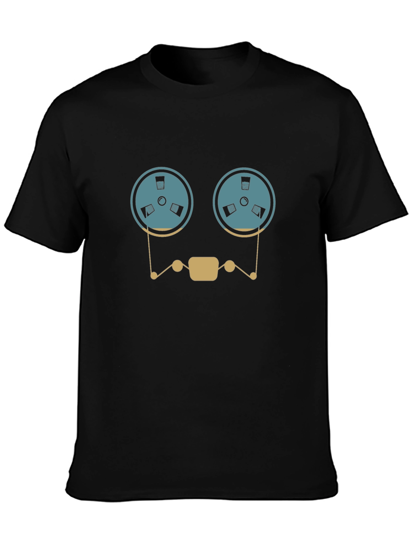 Retro Reel-to-Reel Tape Recorder Graphic T-Shirt