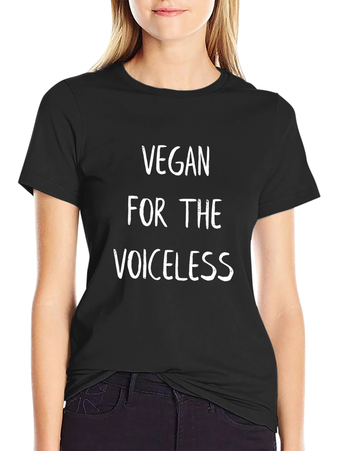 Vegan for the Voiceless T-Shirt - Black