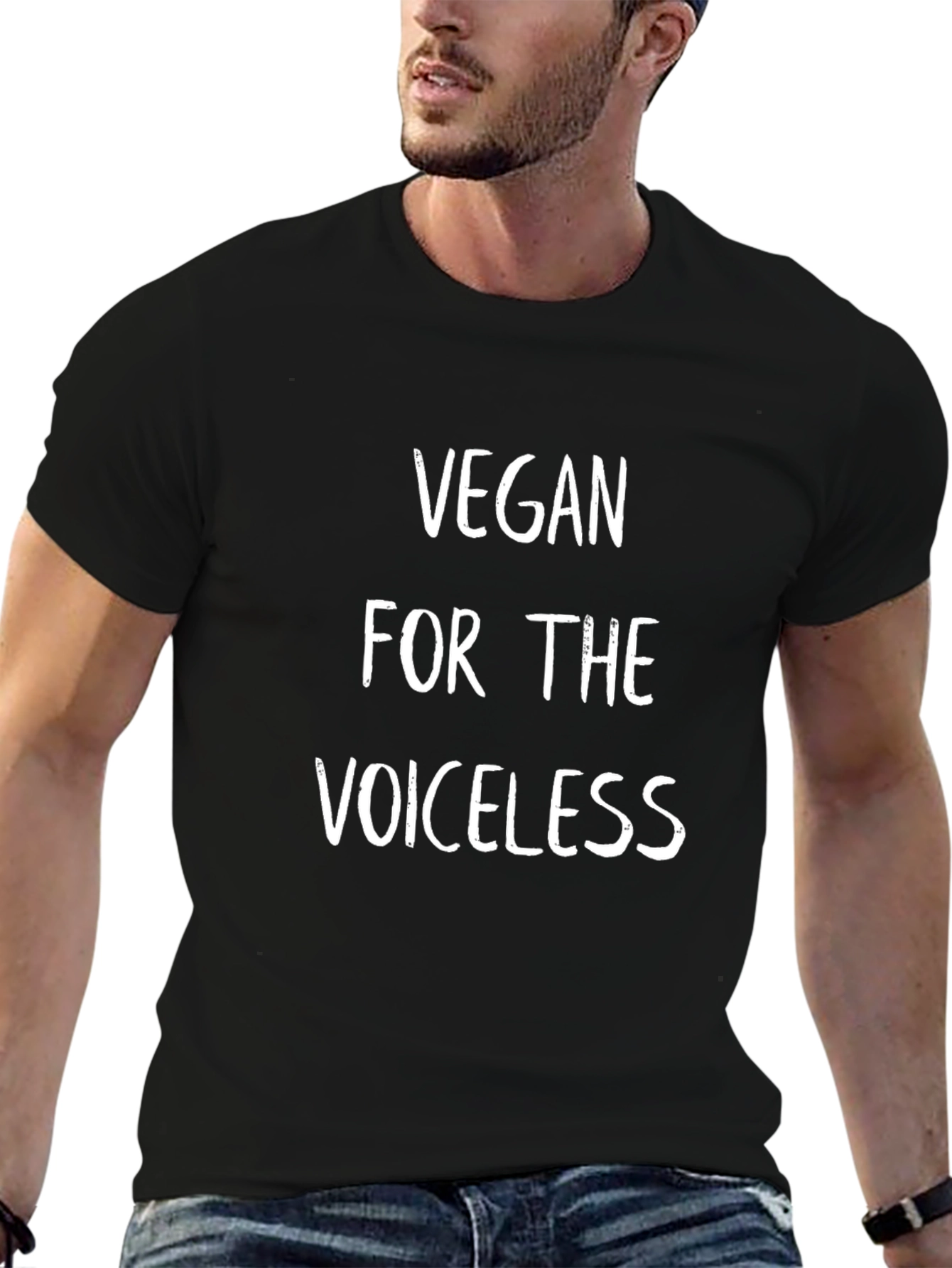 Vegan for the Voiceless T-Shirt - Black