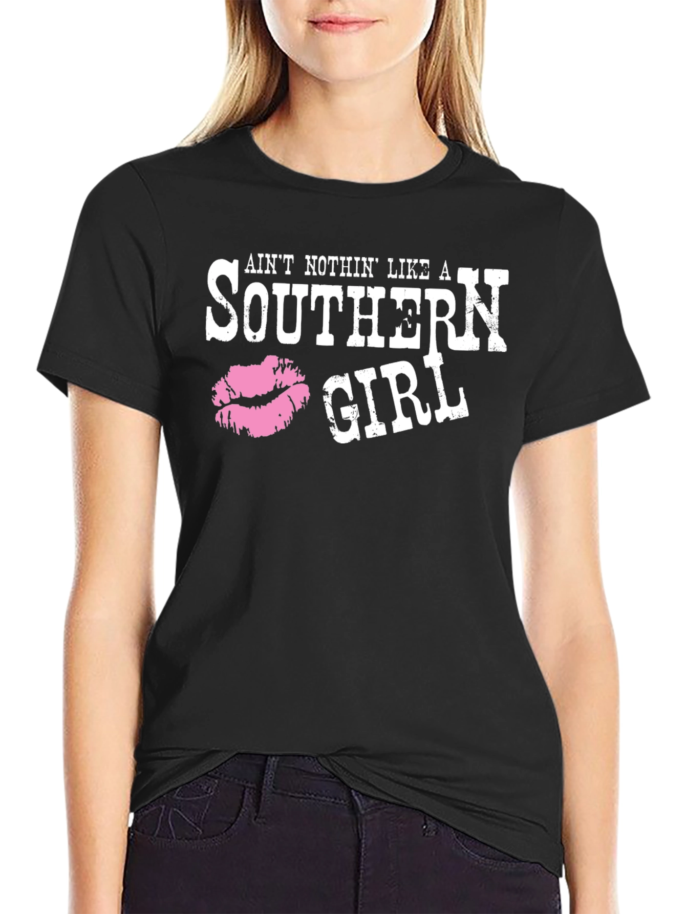 Southern Girl Black Graphic Tee