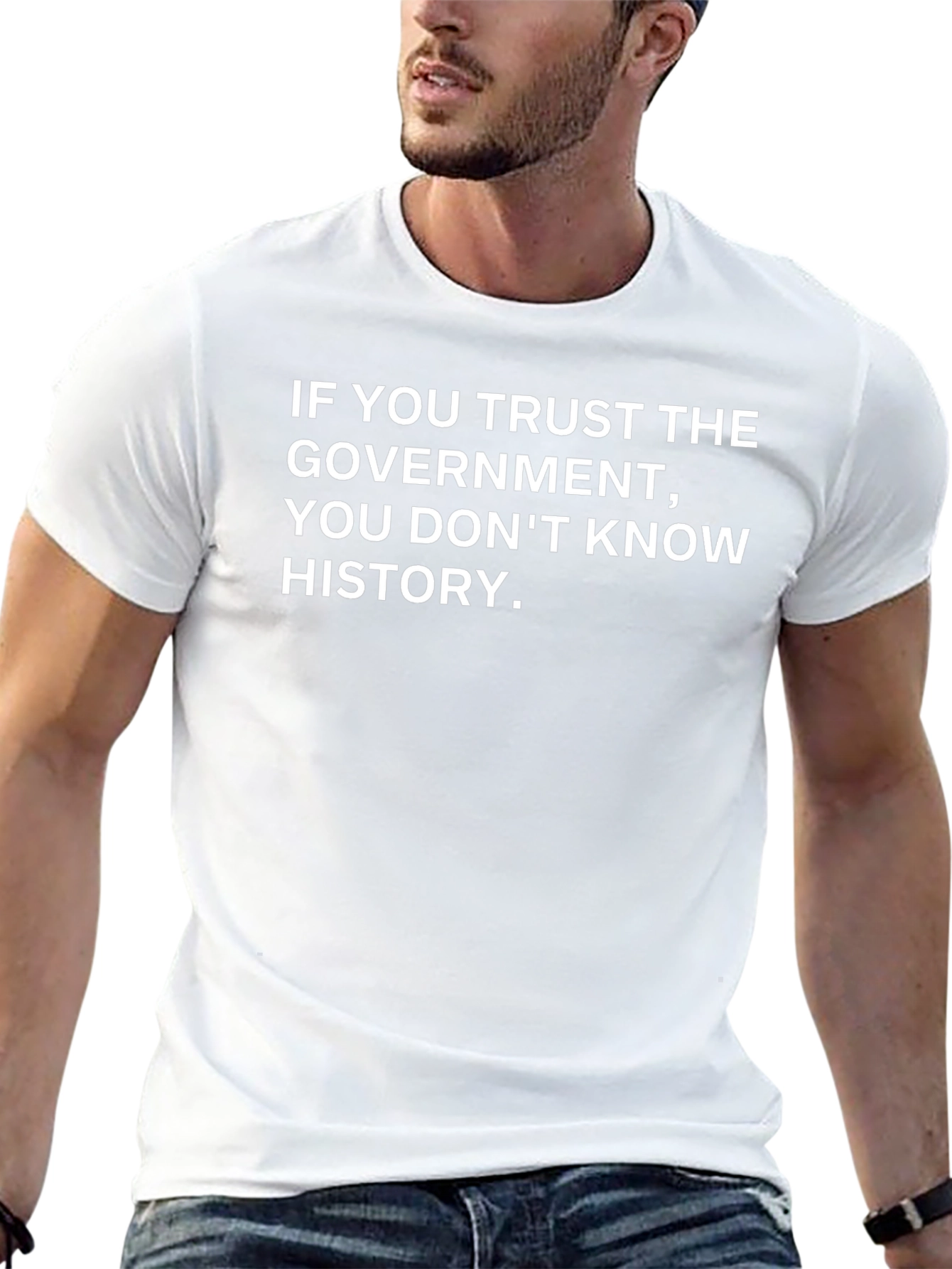 Trust No Government T-Shirt - Political Statement Tee