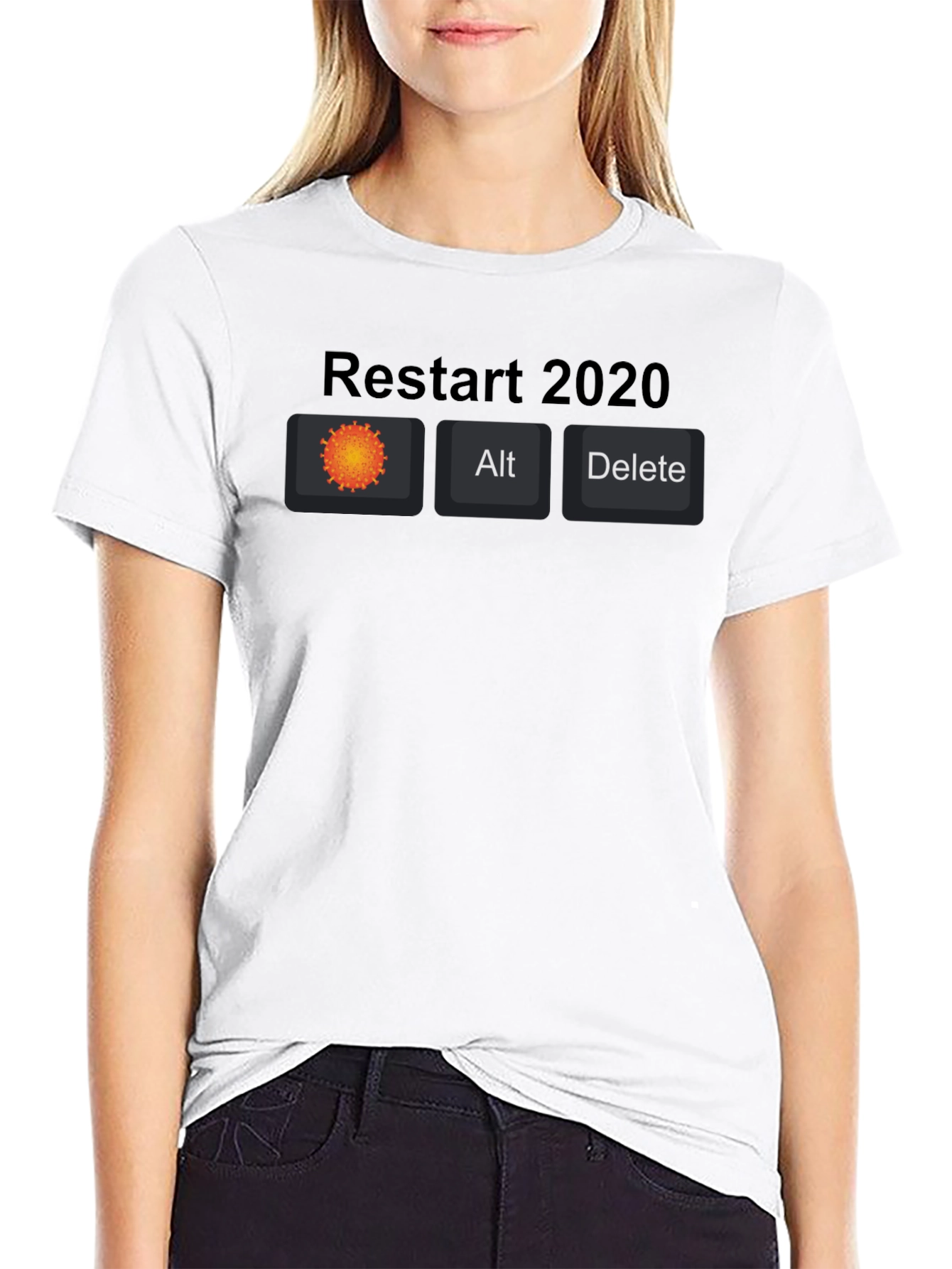 Restart 2020 Novelty Graphic Tee