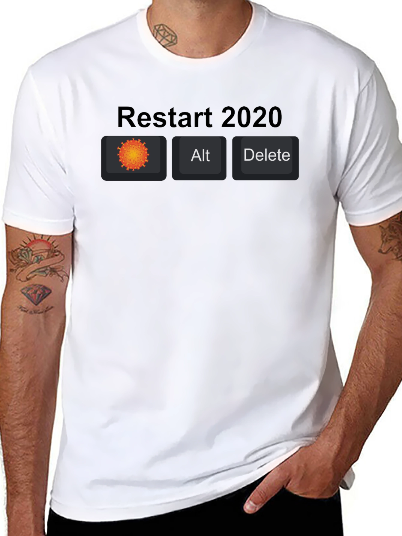 Restart 2020 Novelty Graphic Tee