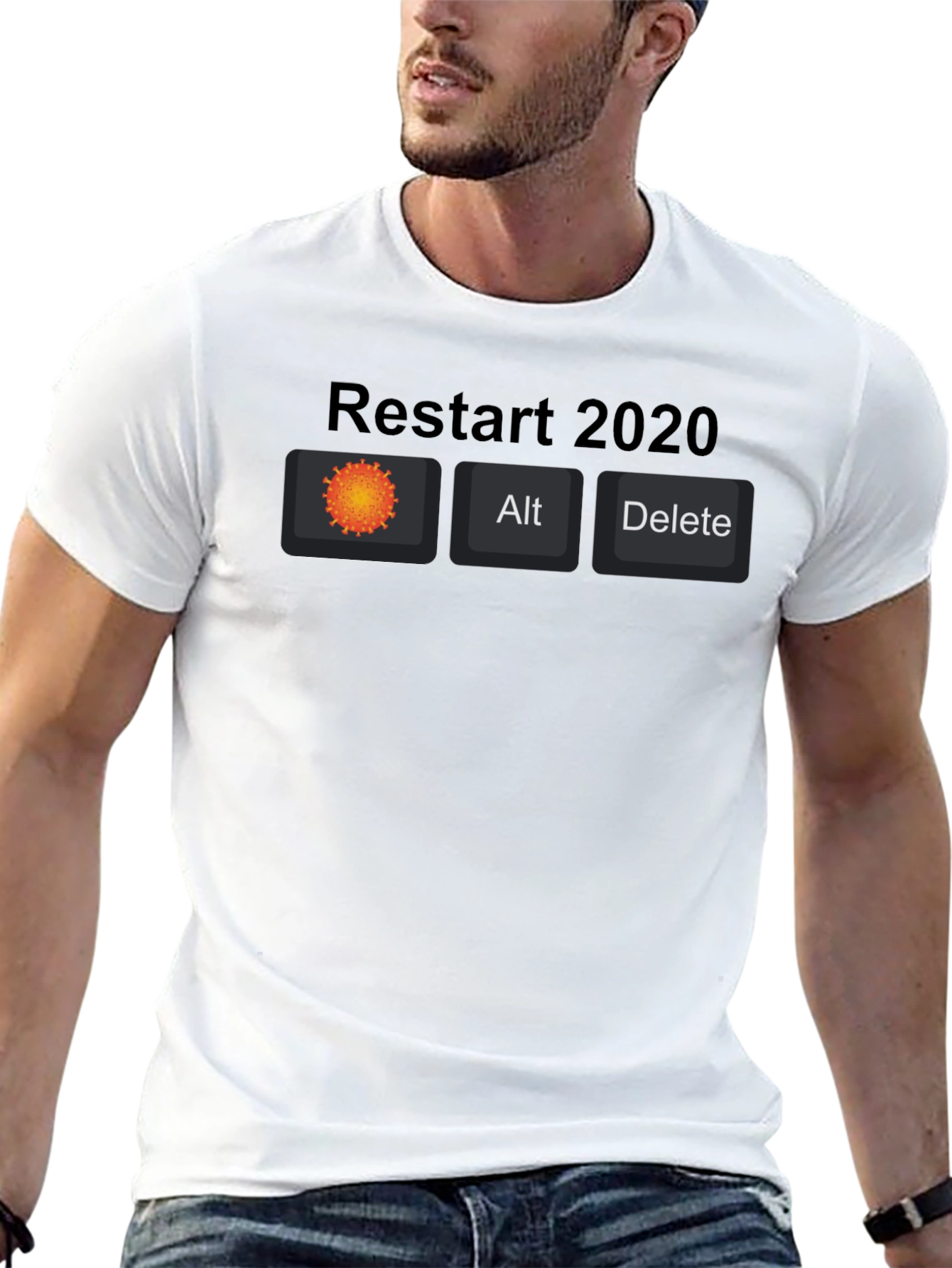 Restart 2020 Novelty Graphic Tee