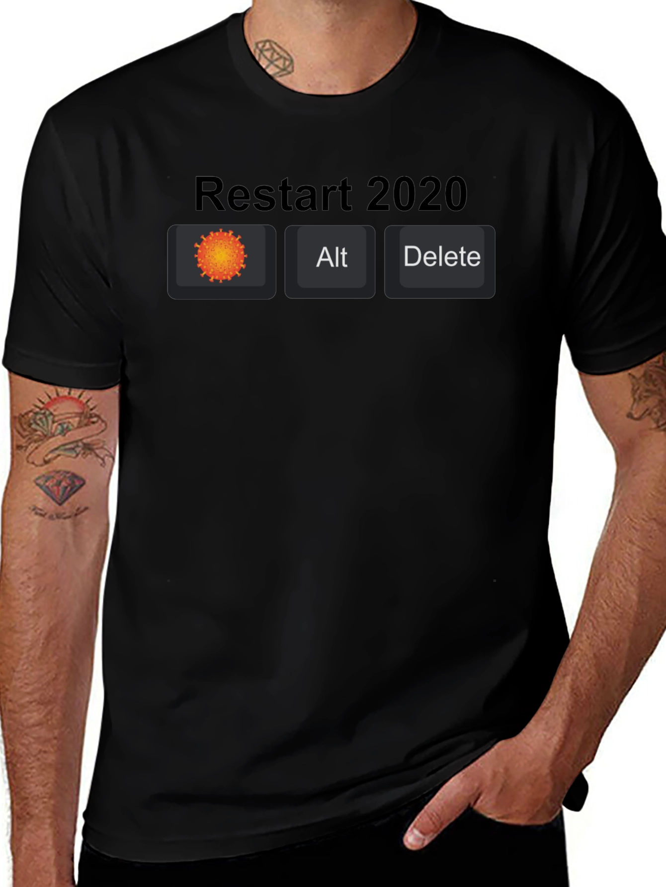 Restart 2020 Novelty Graphic Tee