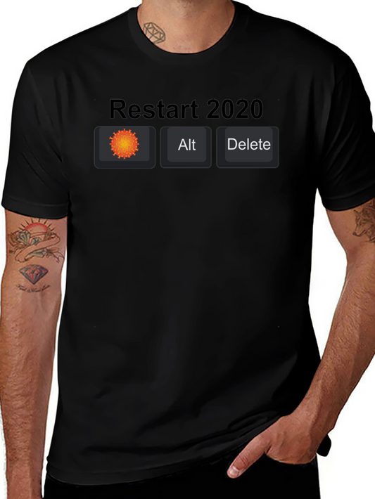 Restart 2020 Novelty Graphic Tee