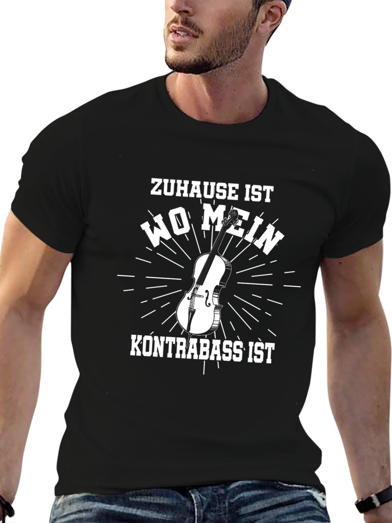 Bass Guitar Home T-Shirt | Musician Tee
