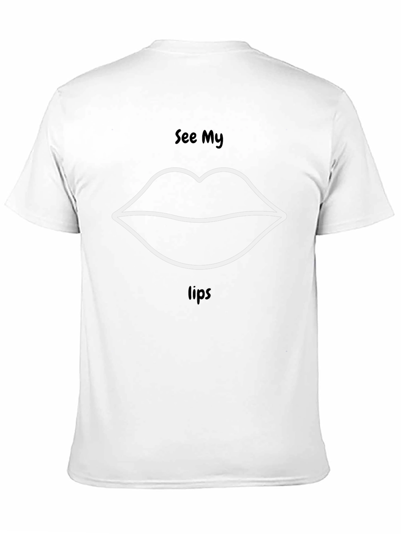 See My Lips Graphic Print T-Shirt