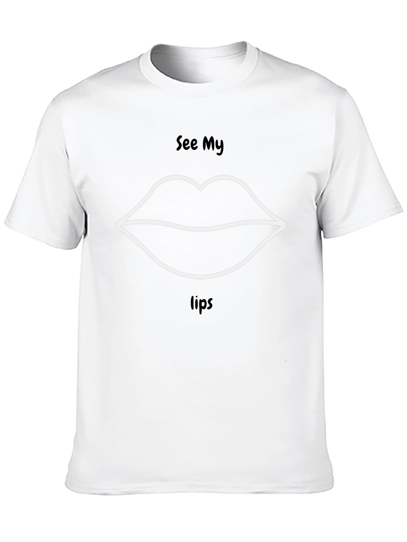 See My Lips Graphic Print T-Shirt