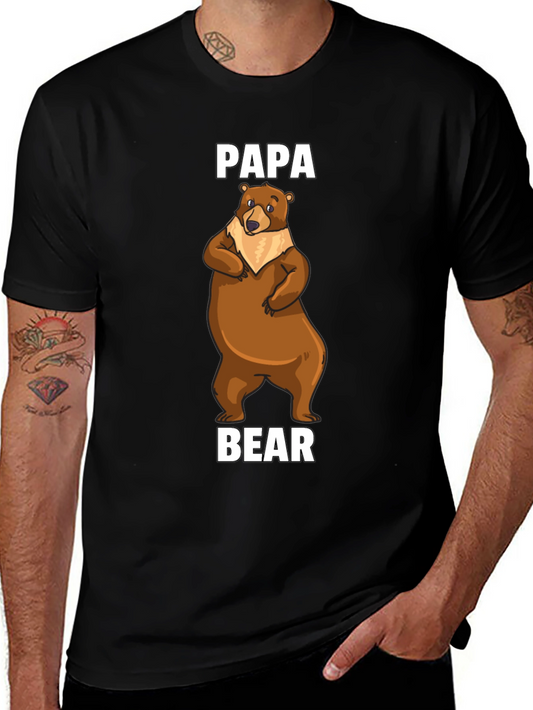 Papa Bear T-Shirt - Cute Cartoon Bear Tee