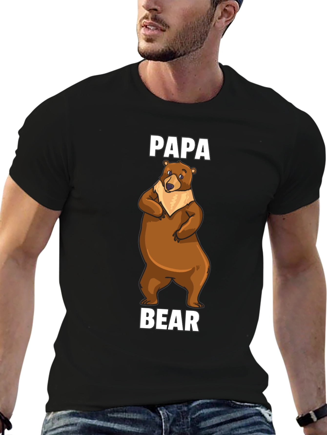 Papa Bear T-Shirt - Cute Cartoon Bear Tee