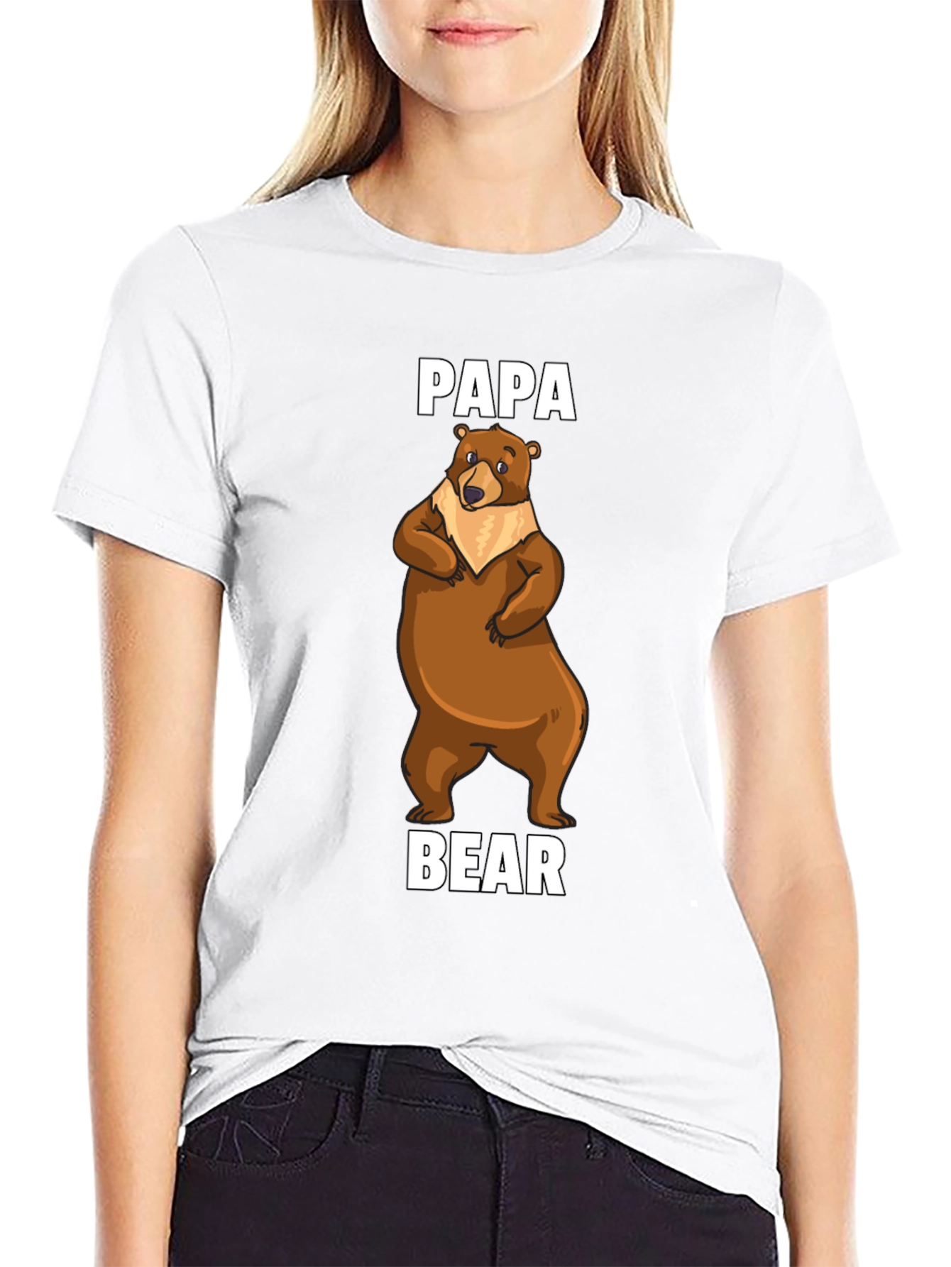 Papa Bear T-Shirt - Cute Cartoon Bear Tee