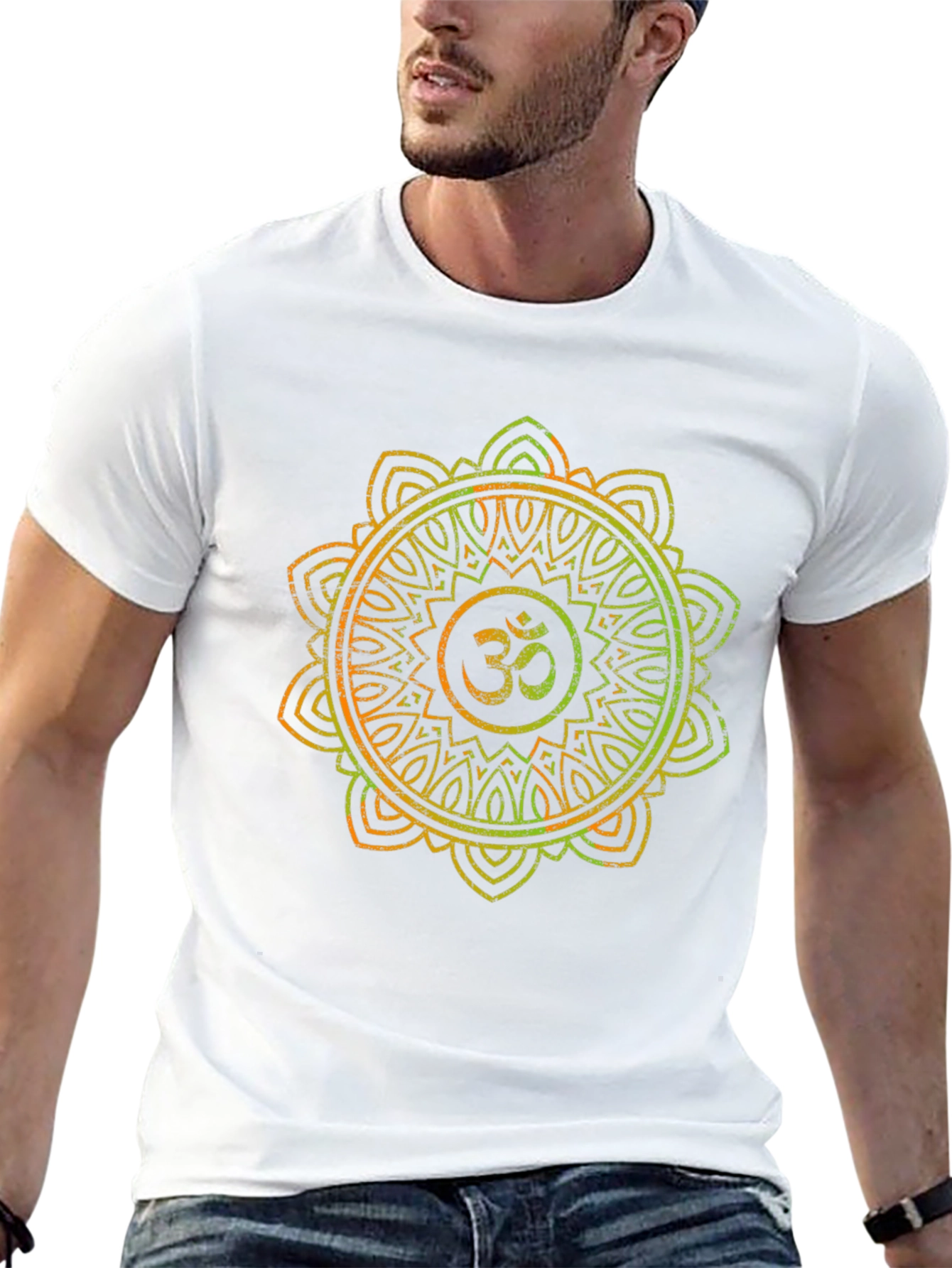 Om Mandala Graphic Black T-Shirt