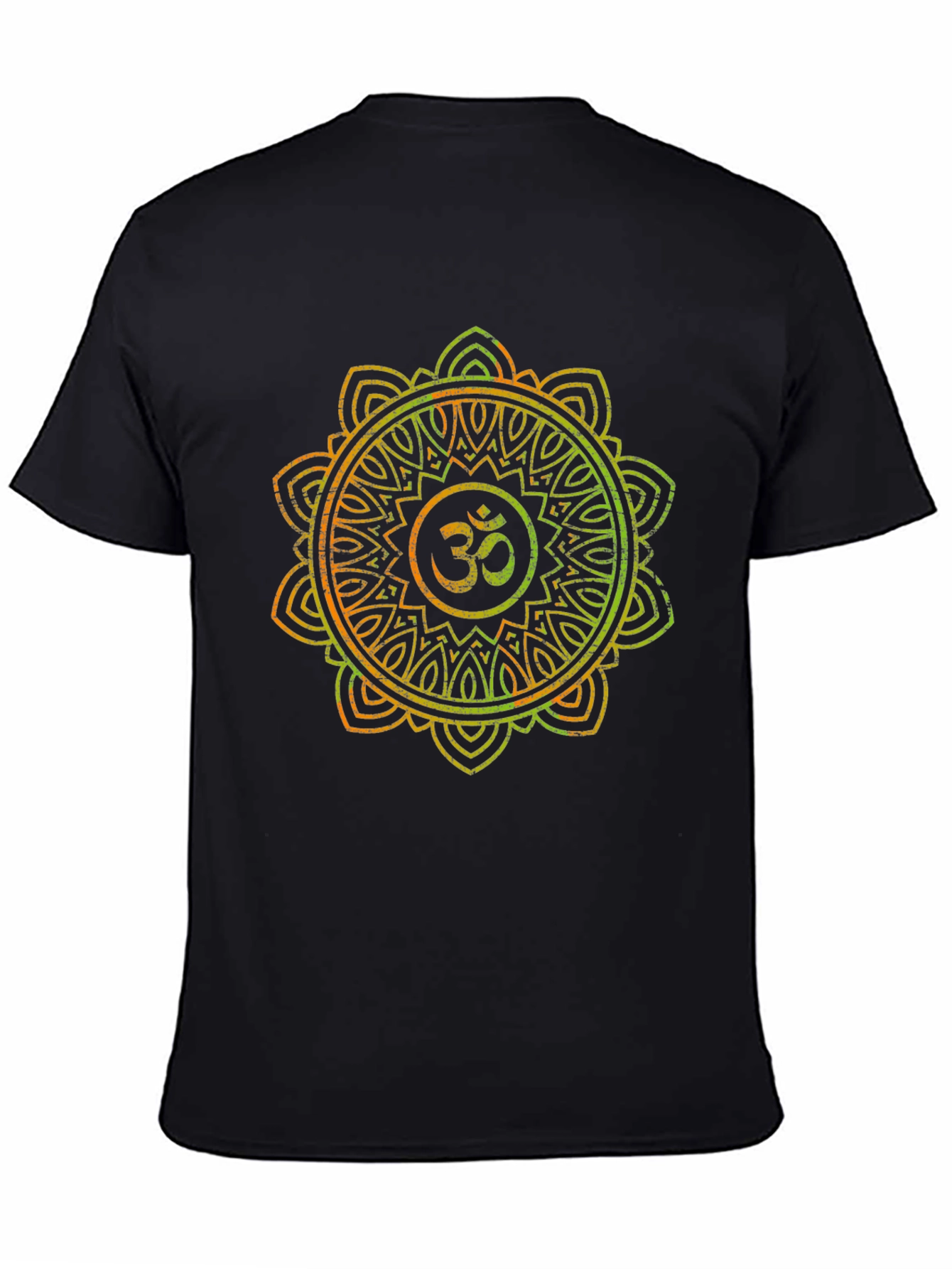 Om Mandala Graphic Black T-Shirt