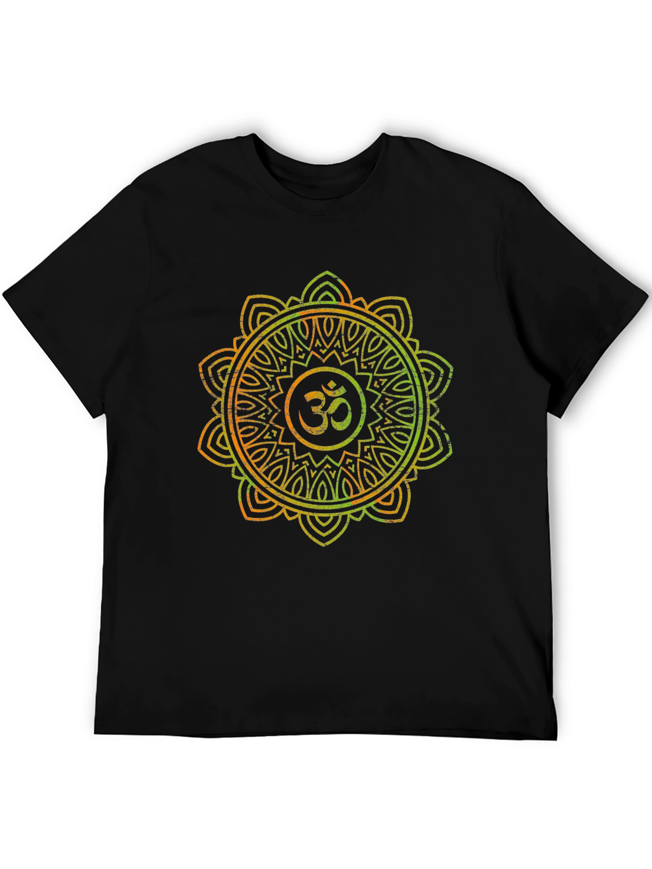 Om Mandala Graphic Black T-Shirt