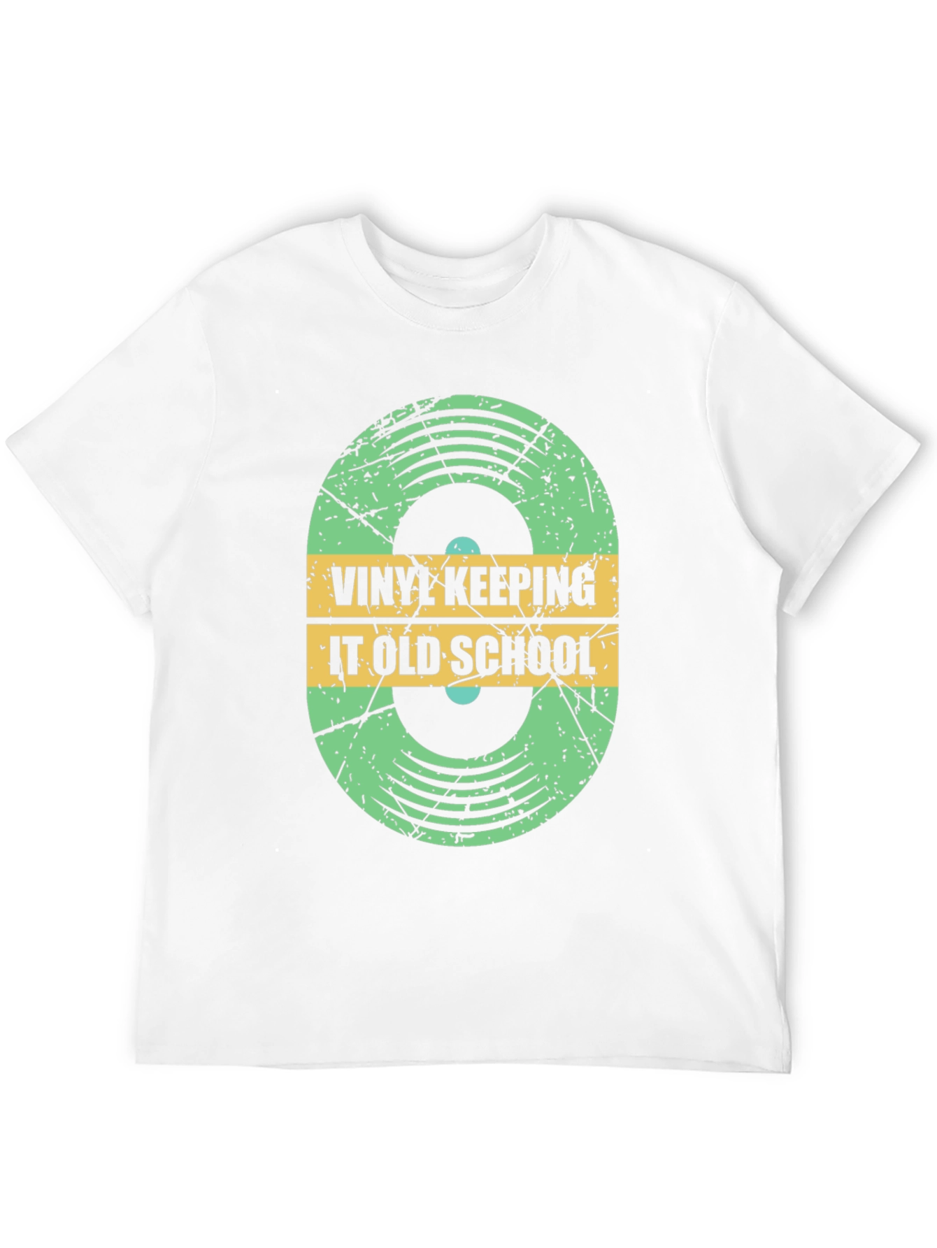 Vinyl Keeping It Old School Black T-Shirt