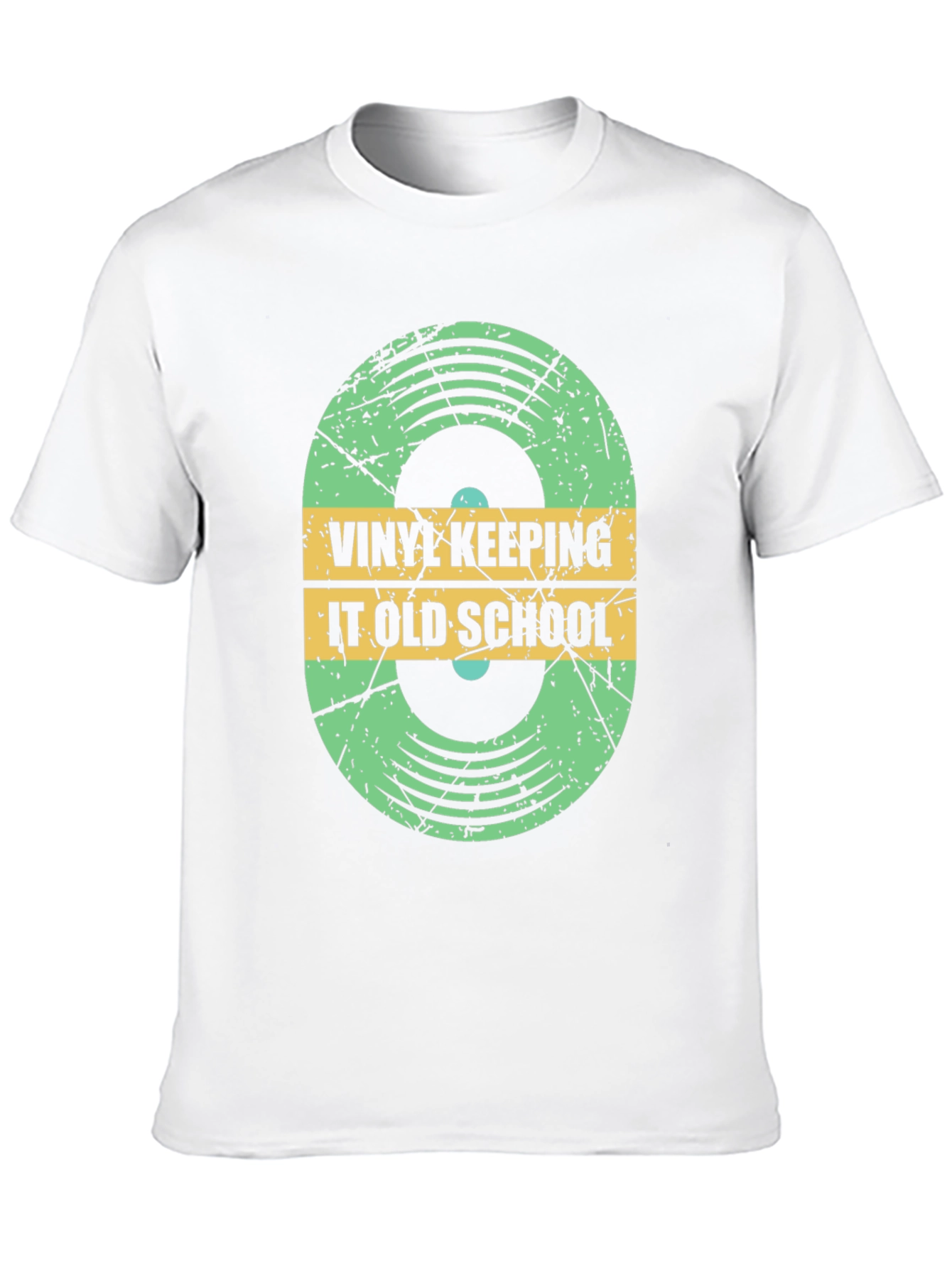 Vinyl Keeping It Old School Black T-Shirt