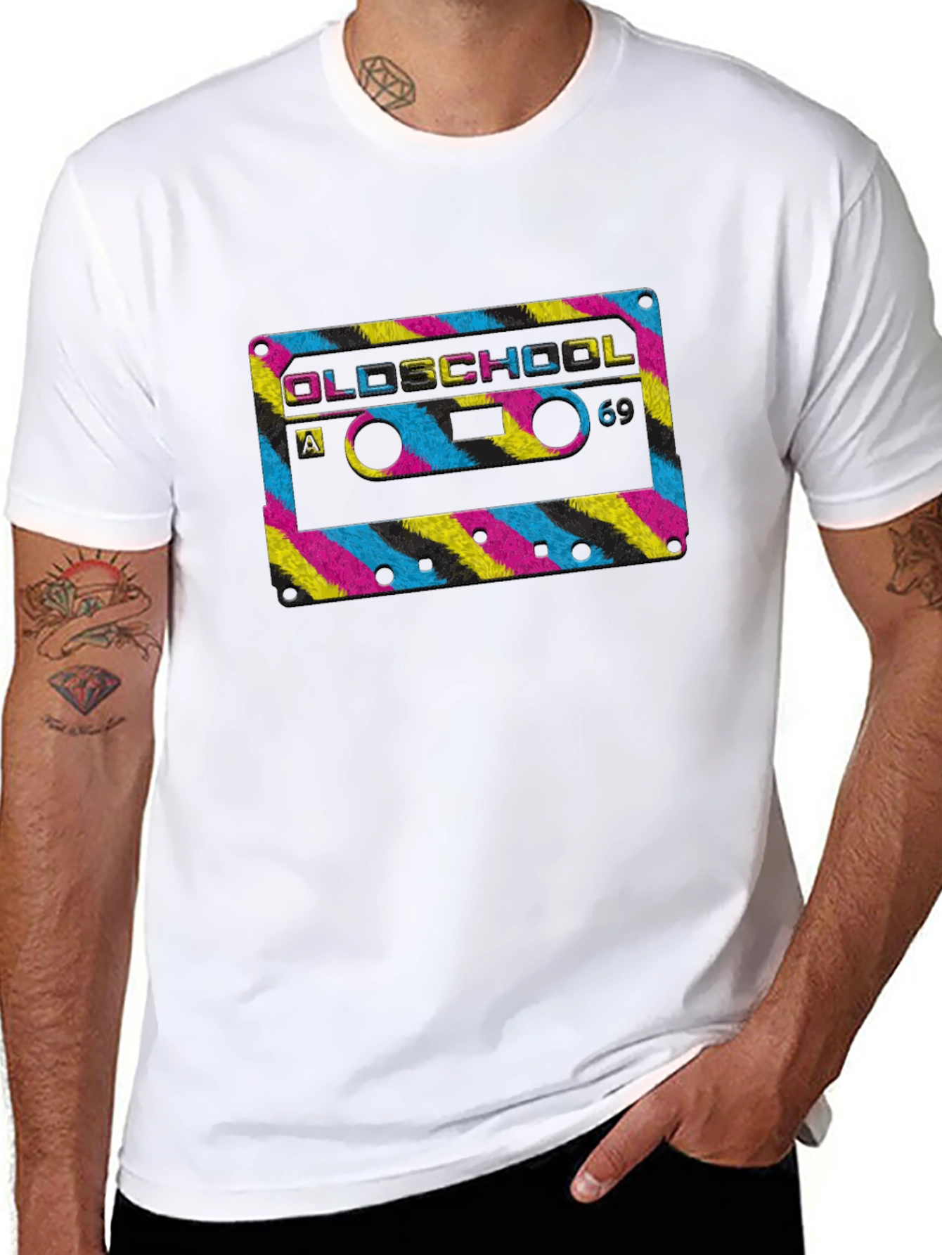 Old School Cassette Tape Graphic Tee