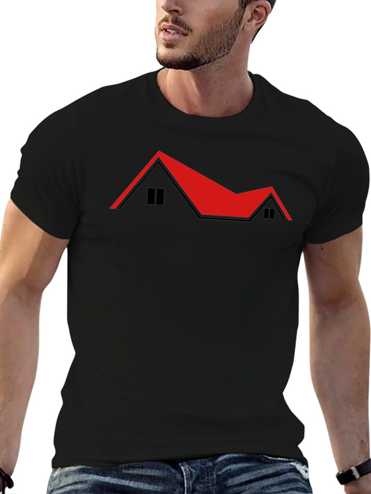 Red Roof House T-Shirt - Unique Design