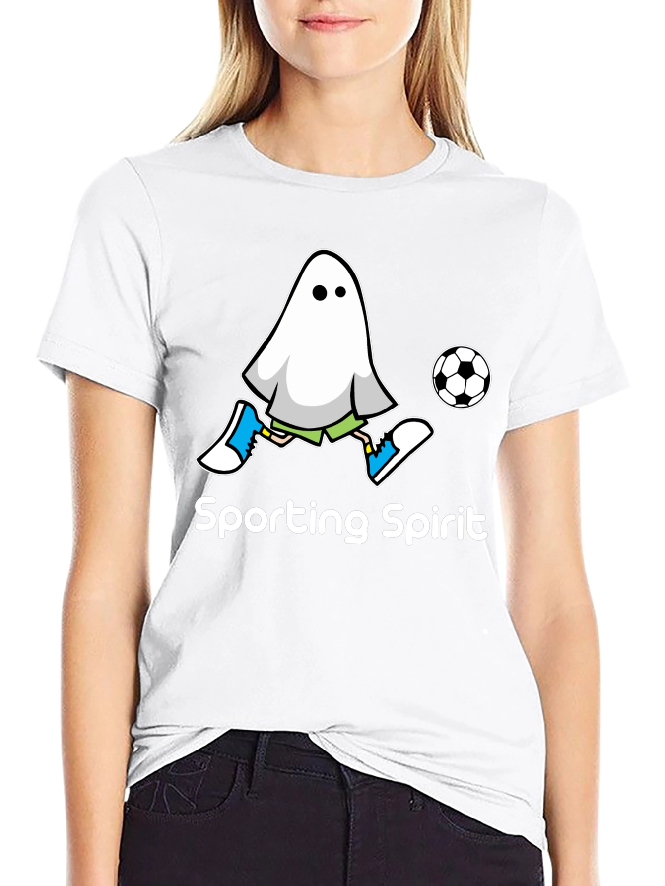 Sporting Spirit Ghost Soccer T-Shirt