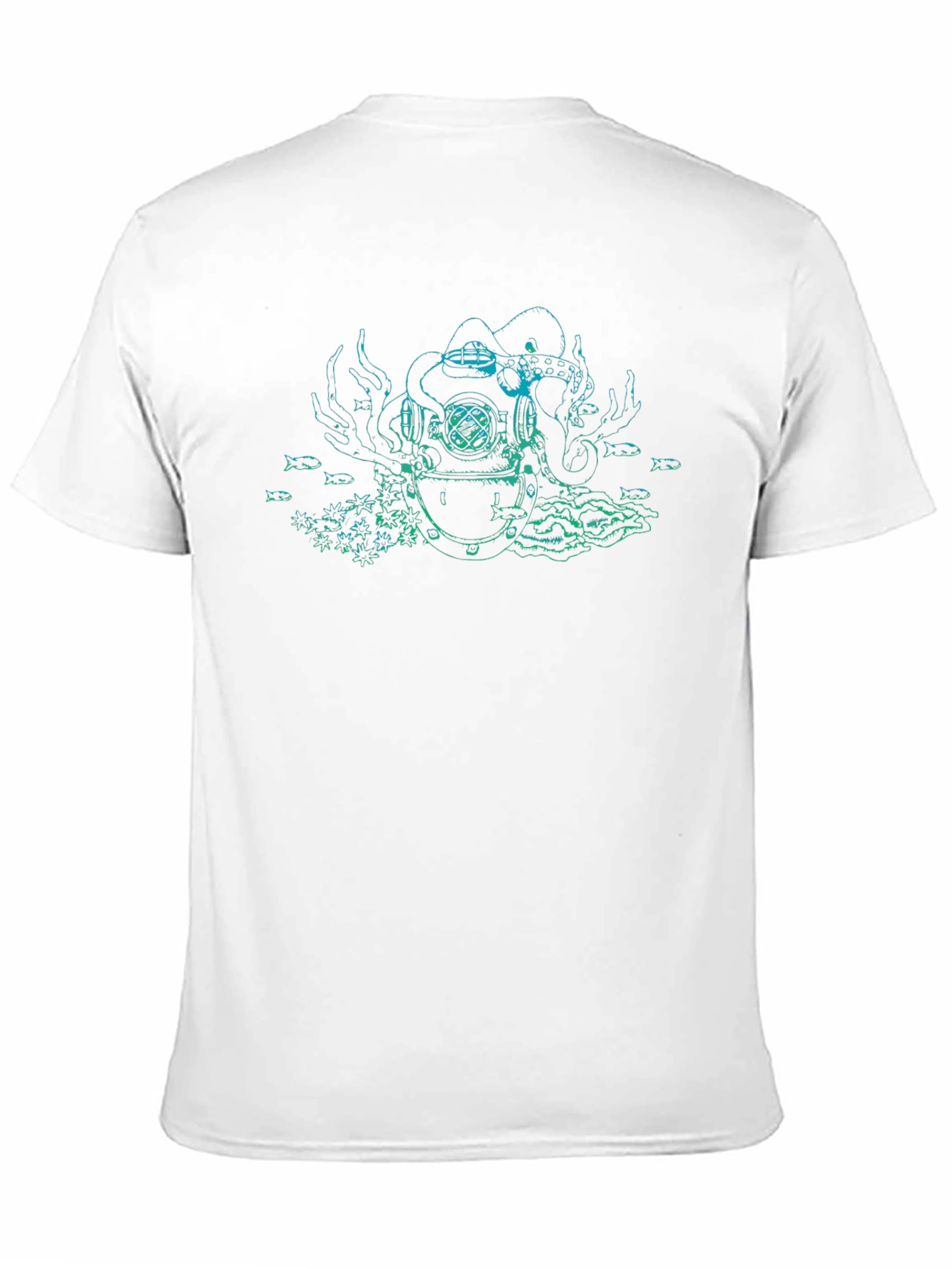 Octopus Diver Helmet Graphic Tee