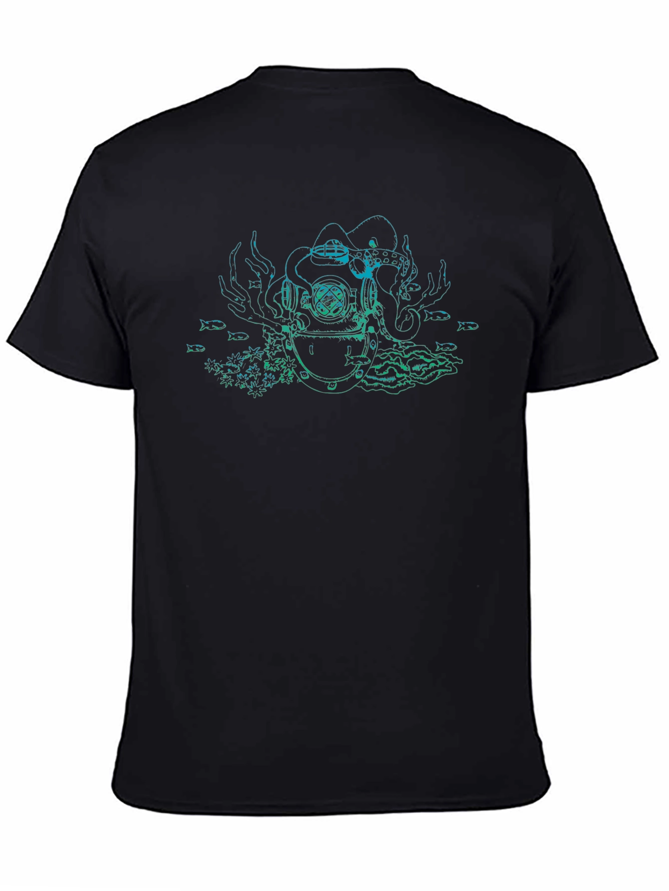 Octopus Diver Helmet Graphic Tee