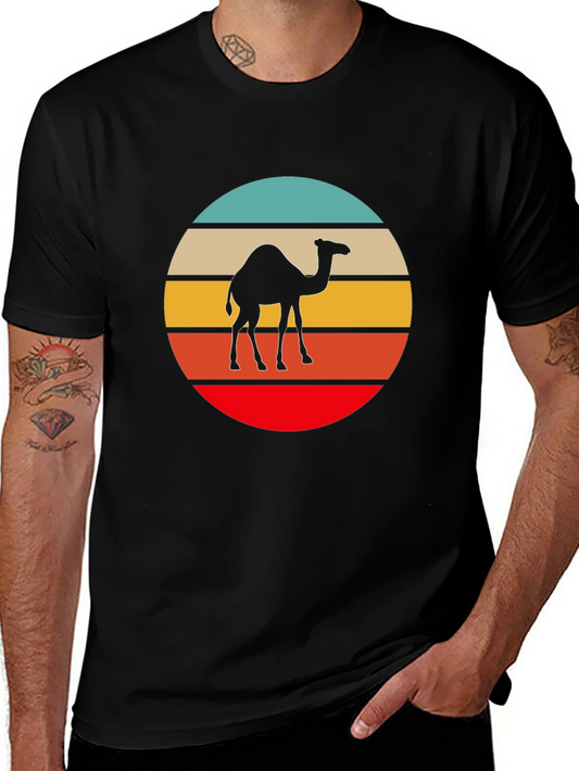Retro Camel T-Shirt - Desert Vibes