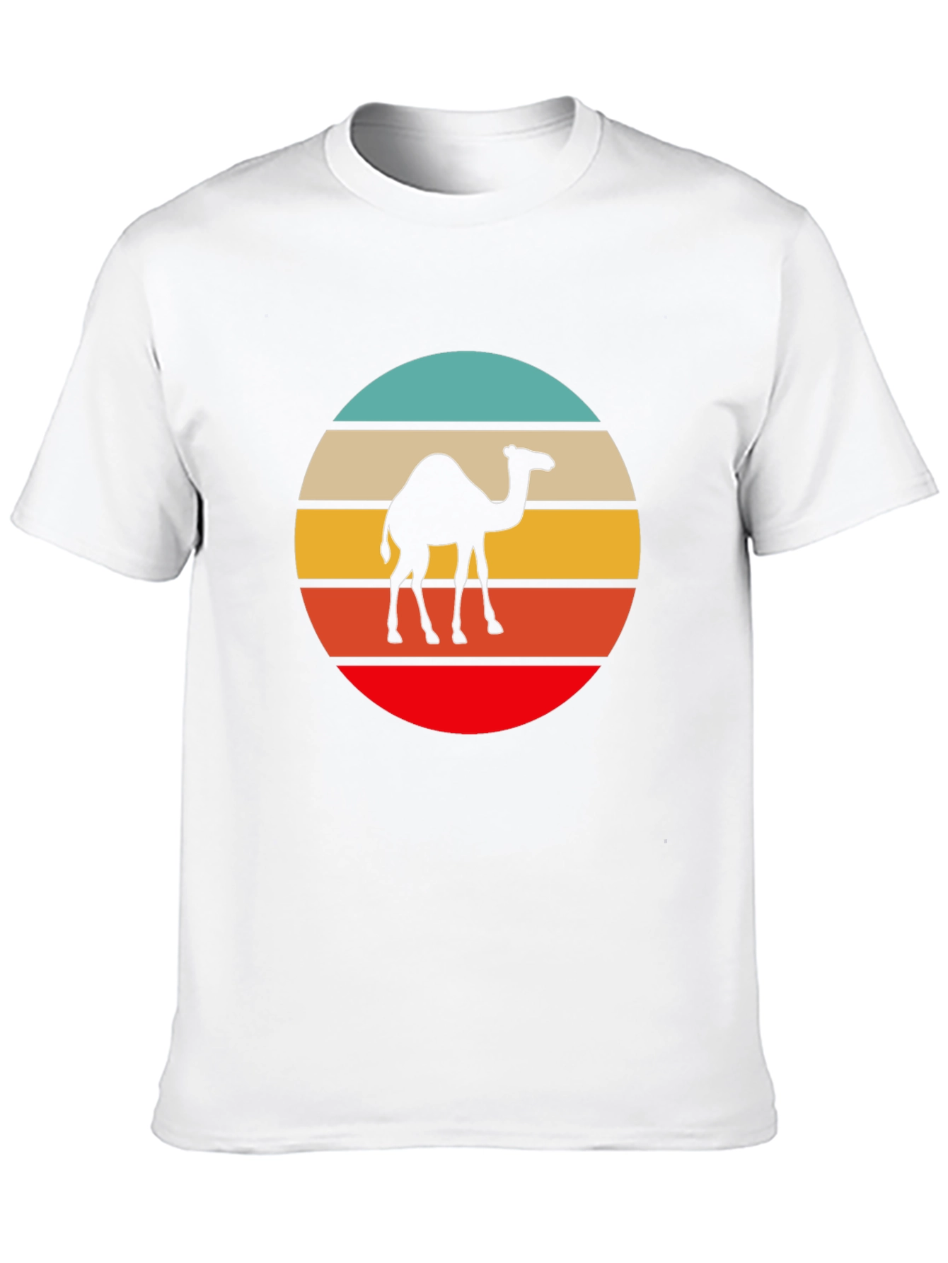 Retro Camel T-Shirt - Desert Vibes