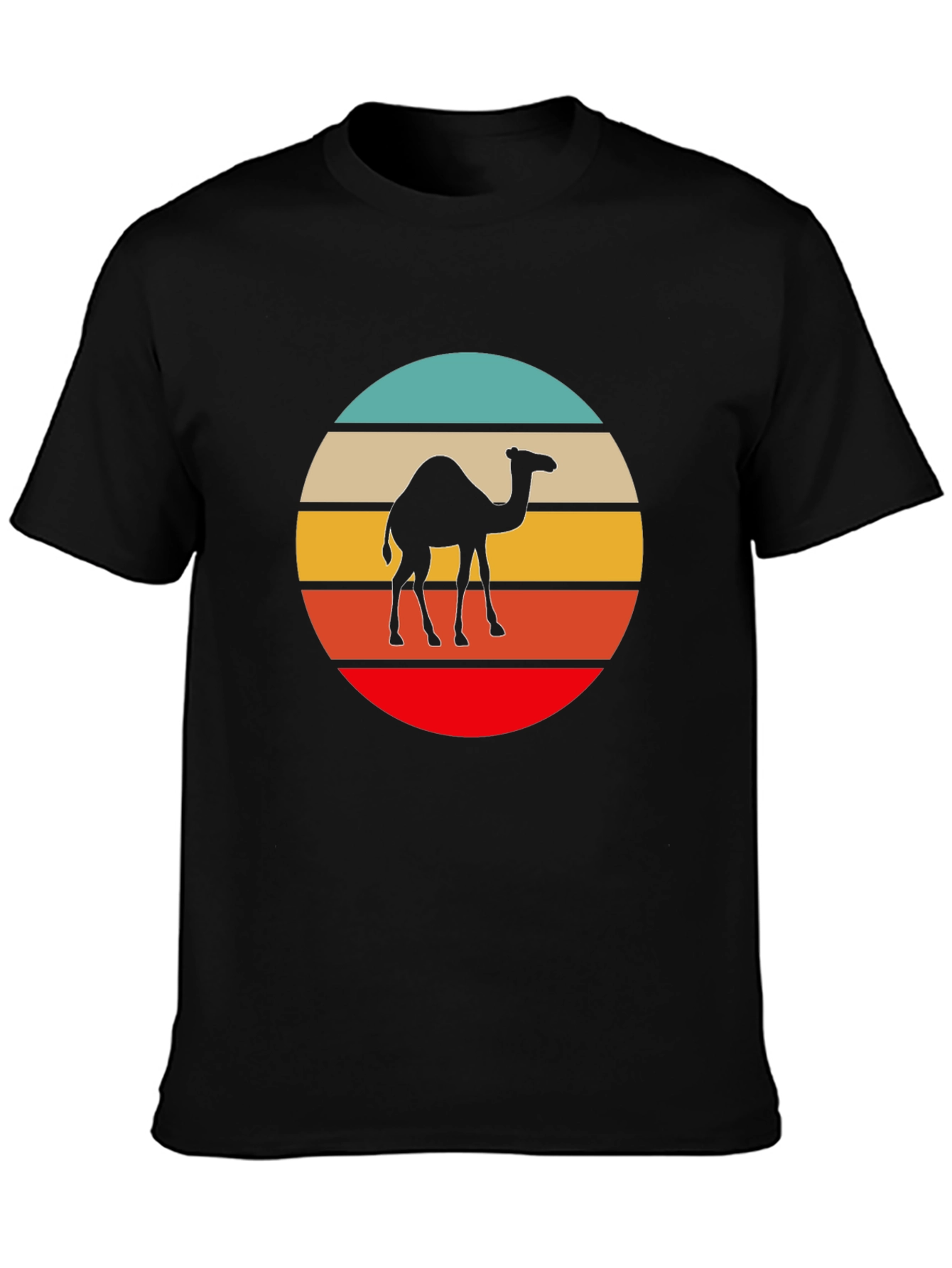 Retro Camel T-Shirt - Desert Vibes
