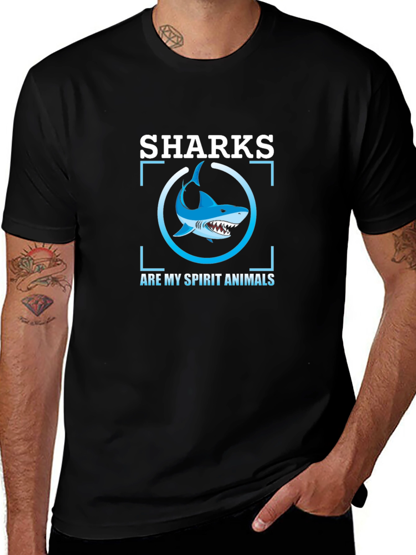 Sharks Are My Spirit Animals Graphic Tee