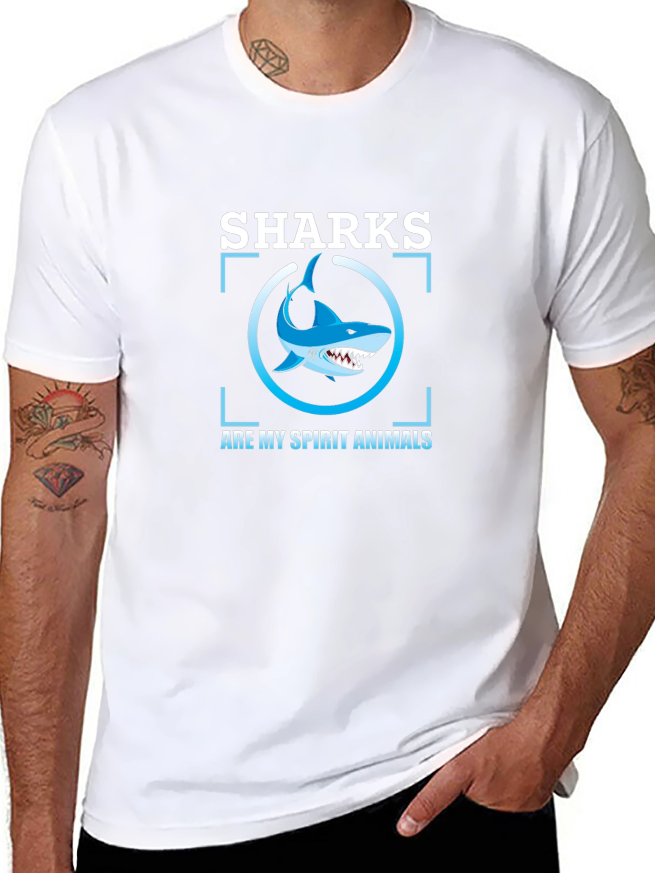 Sharks Are My Spirit Animals Graphic Tee