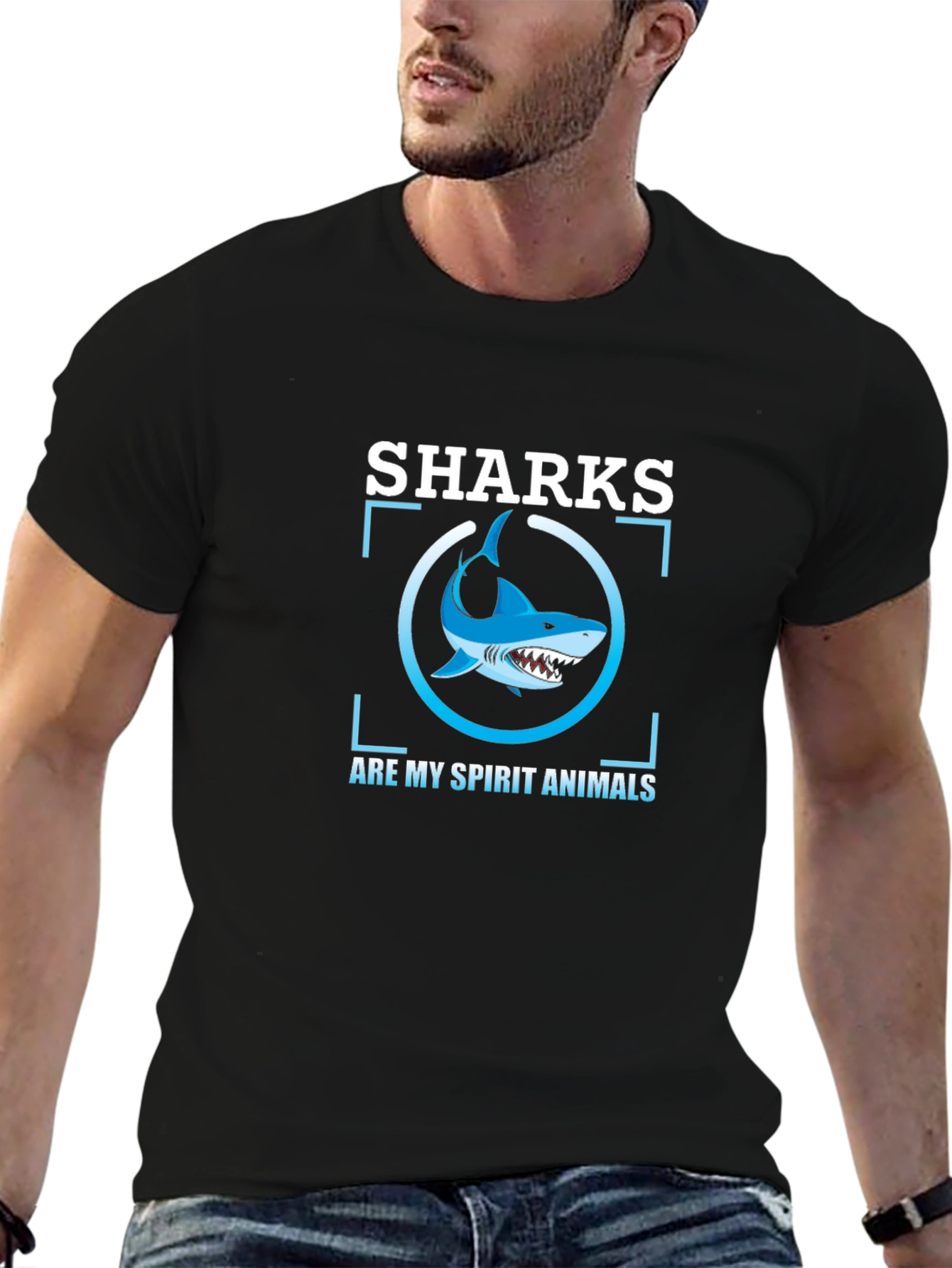 Sharks Are My Spirit Animals Graphic Tee