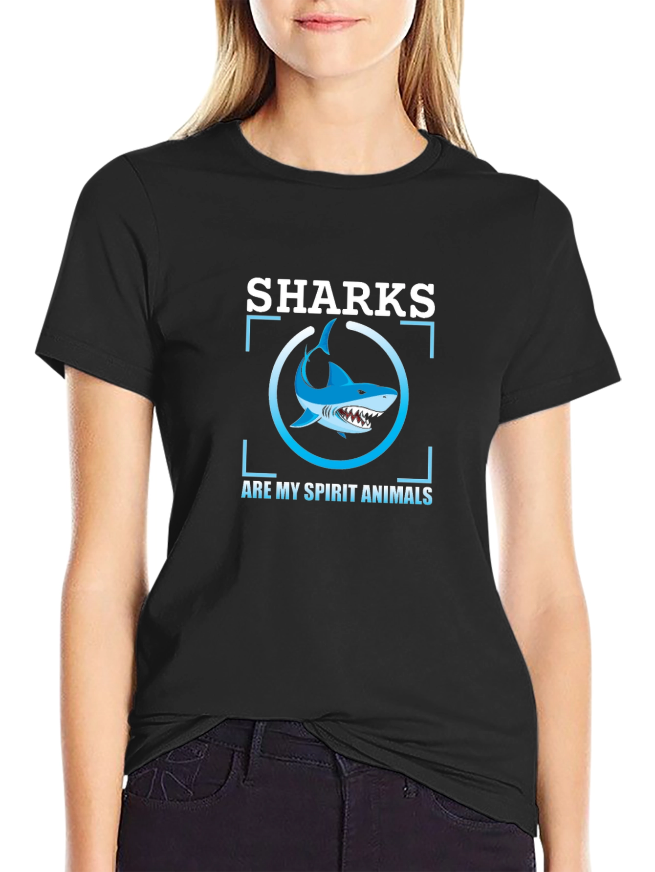 Sharks Are My Spirit Animals Graphic Tee