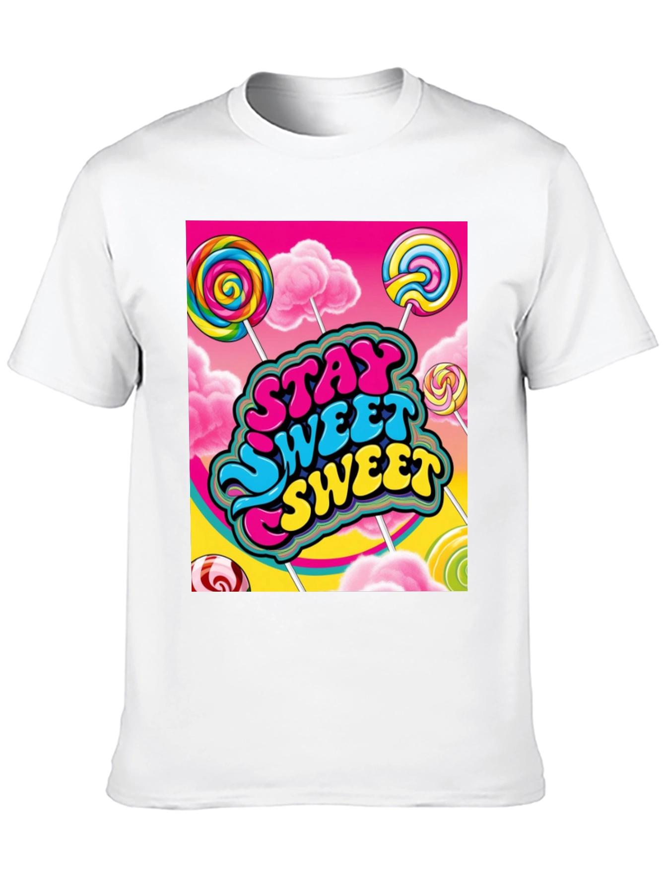 Stay Sweet T-Shirt Candy Lollipop Design