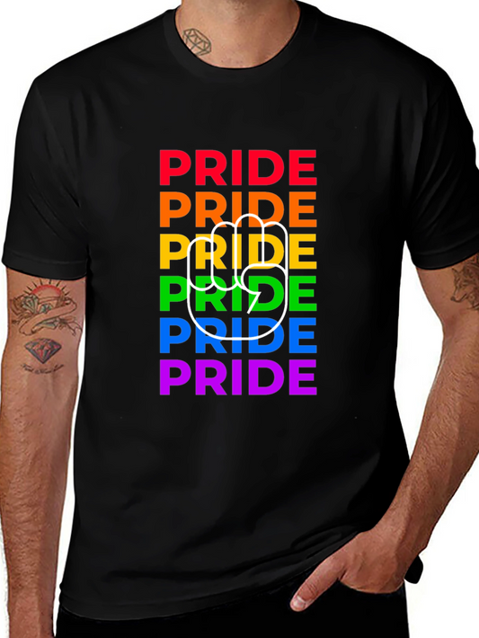 Pride Fist T-Shirt - LGBTQ+ Rainbow Colors