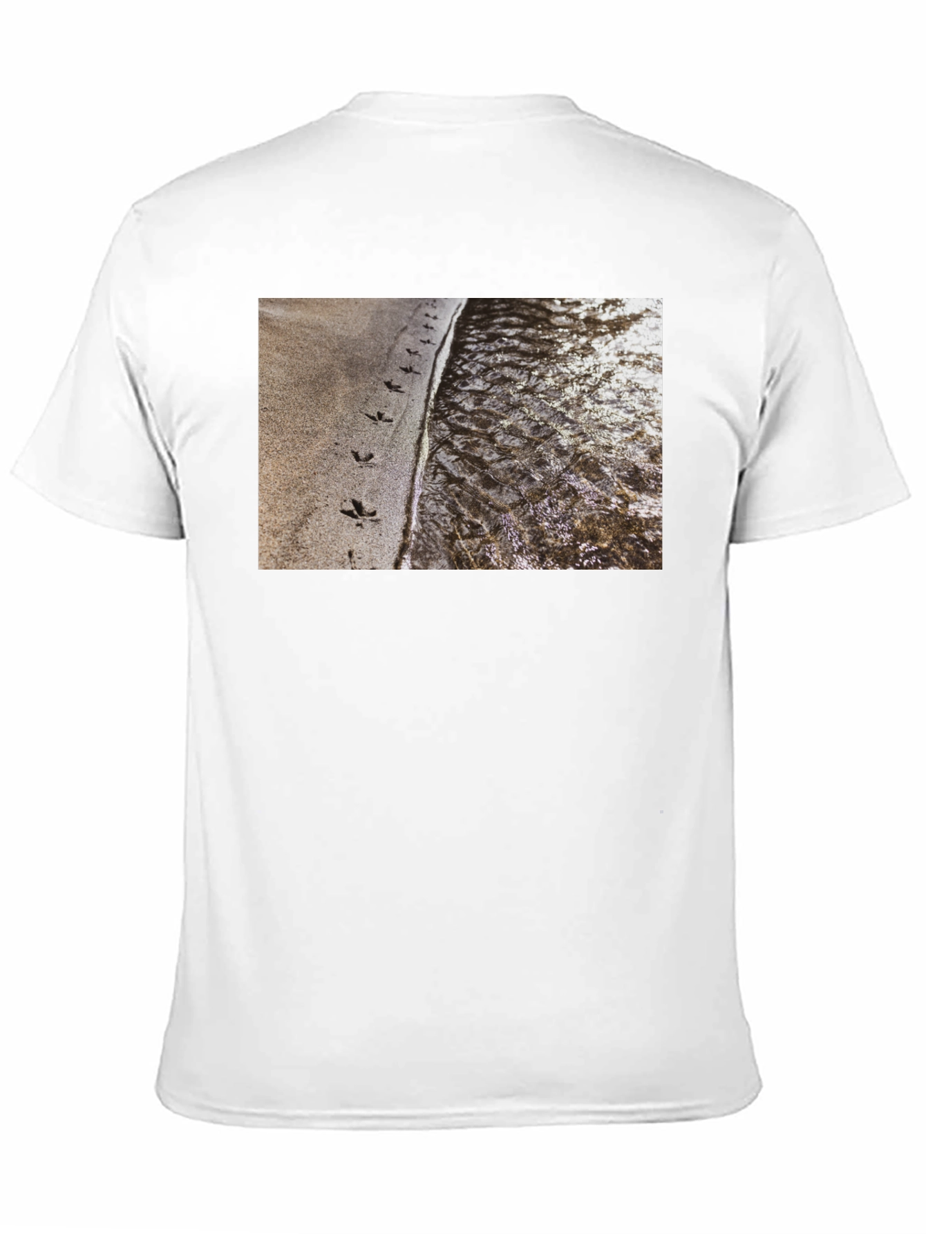 Nature Print Black T-Shirt