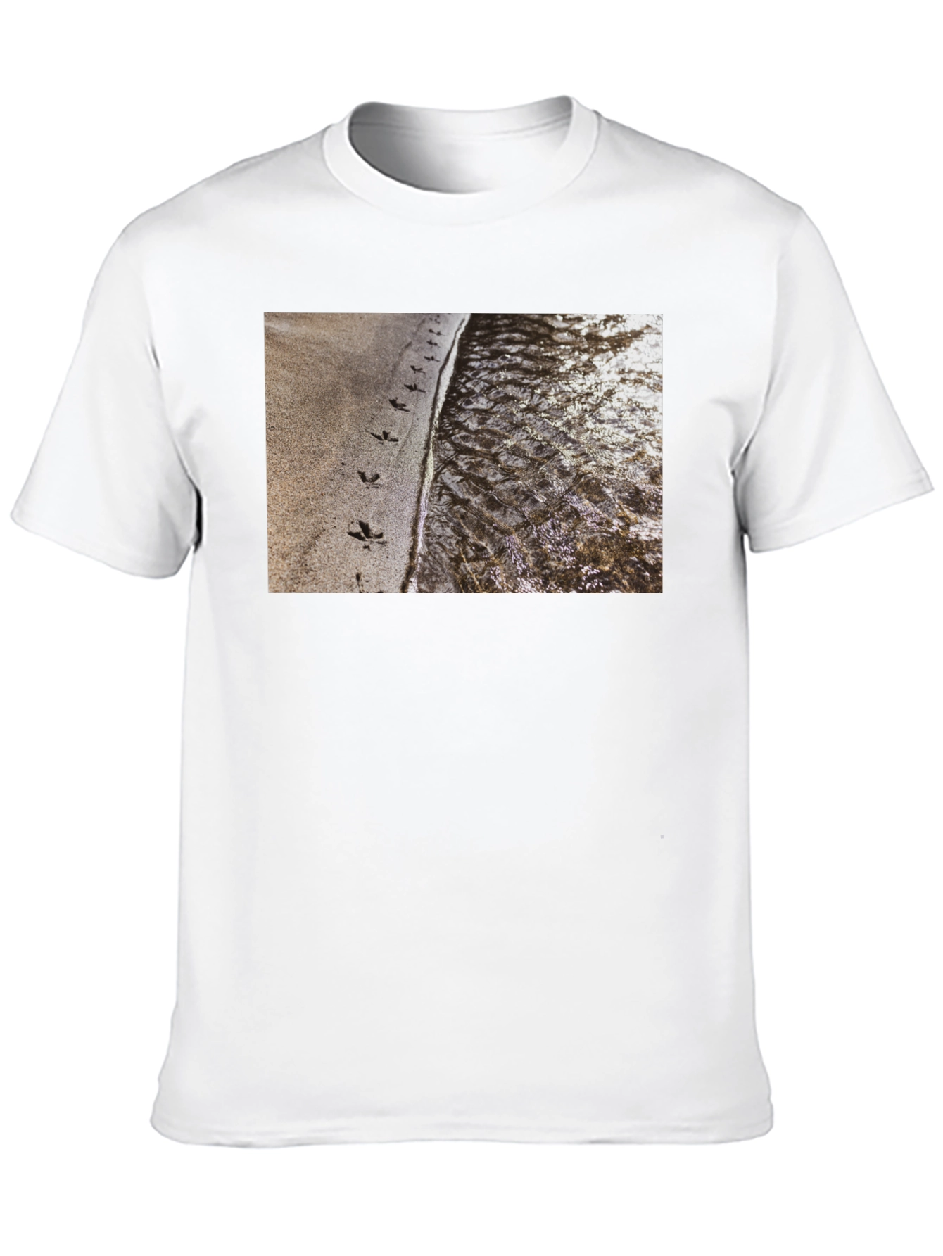 Nature Print Black T-Shirt