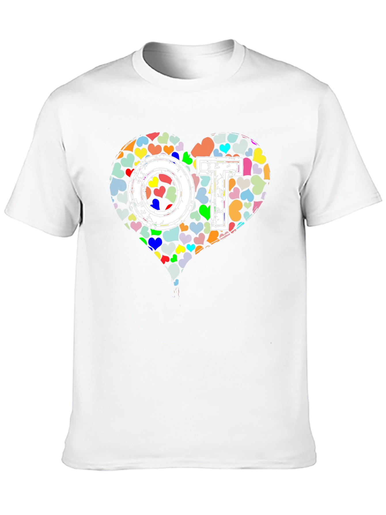 OT Occupational Therapy Heart Graphic T-Shirt