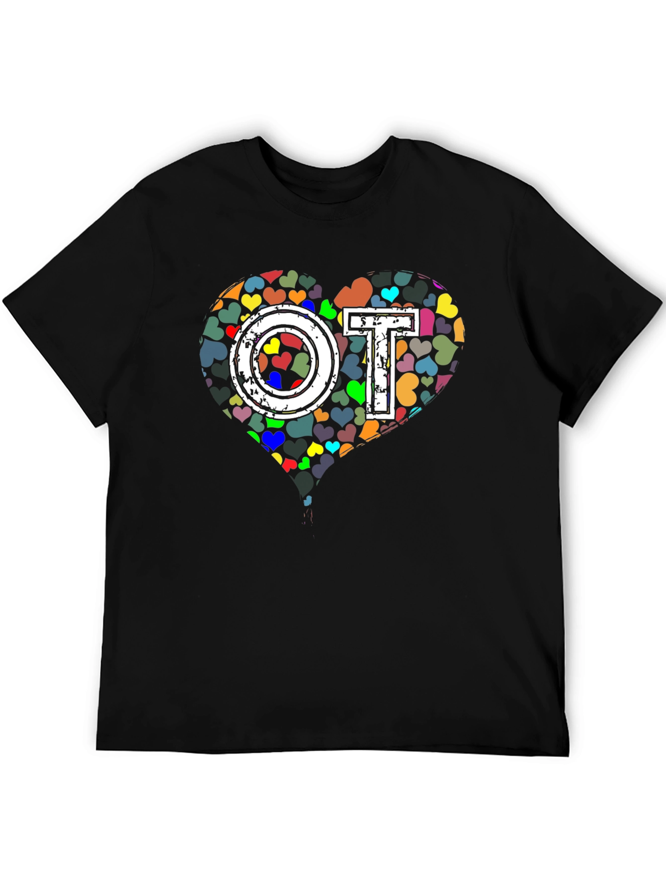 OT Occupational Therapy Heart Graphic T-Shirt