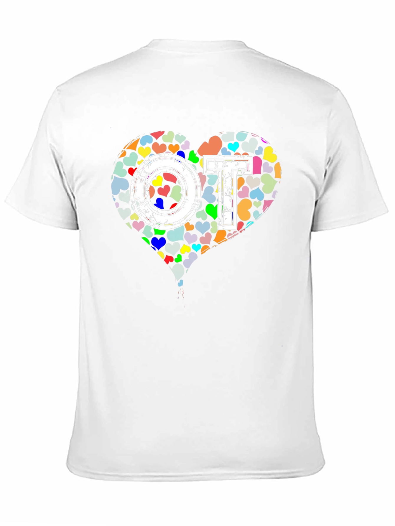 OT Occupational Therapy Heart Graphic T-Shirt