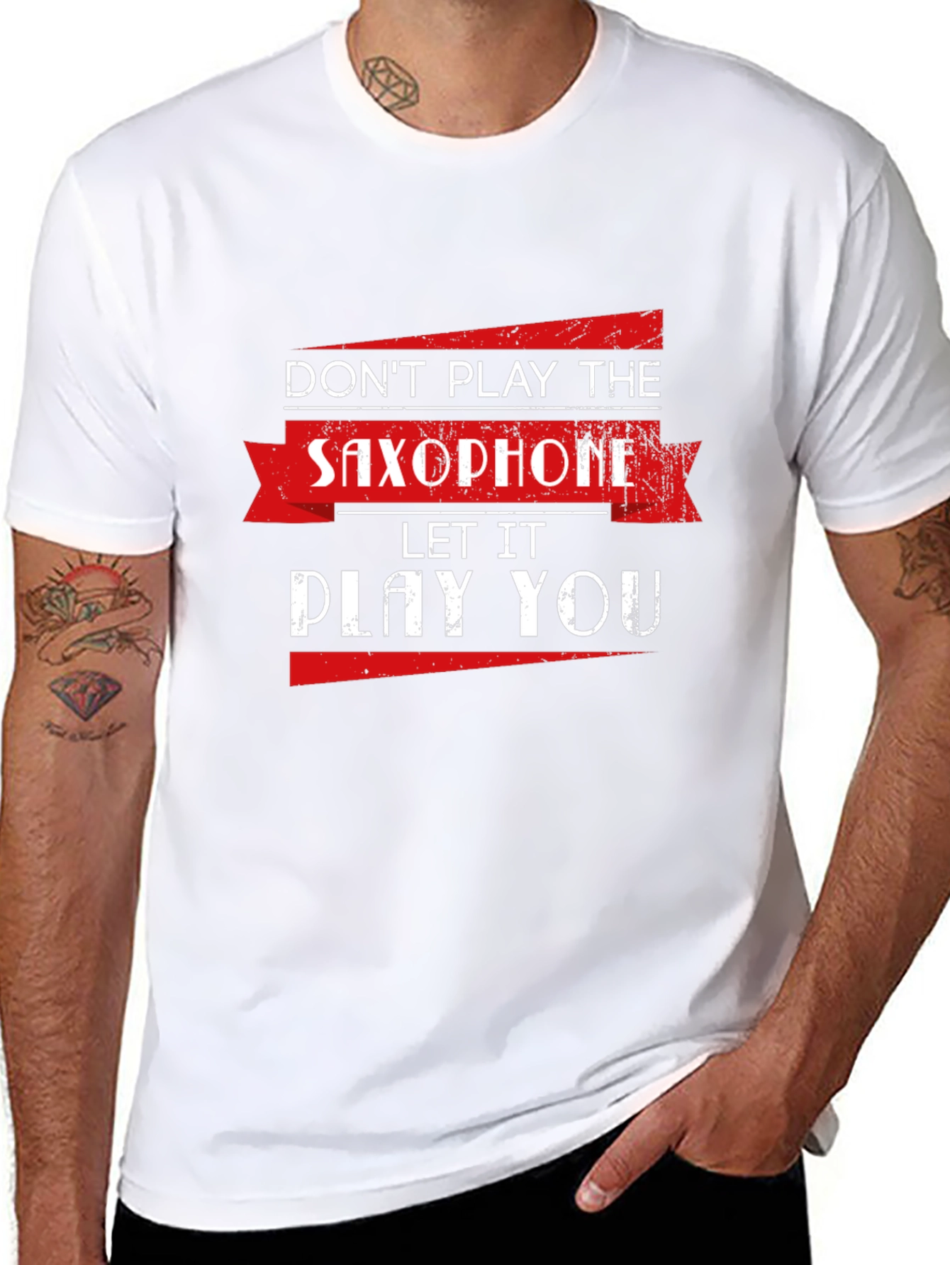 Saxophone T-Shirt: Dont Play It Let It Play You!