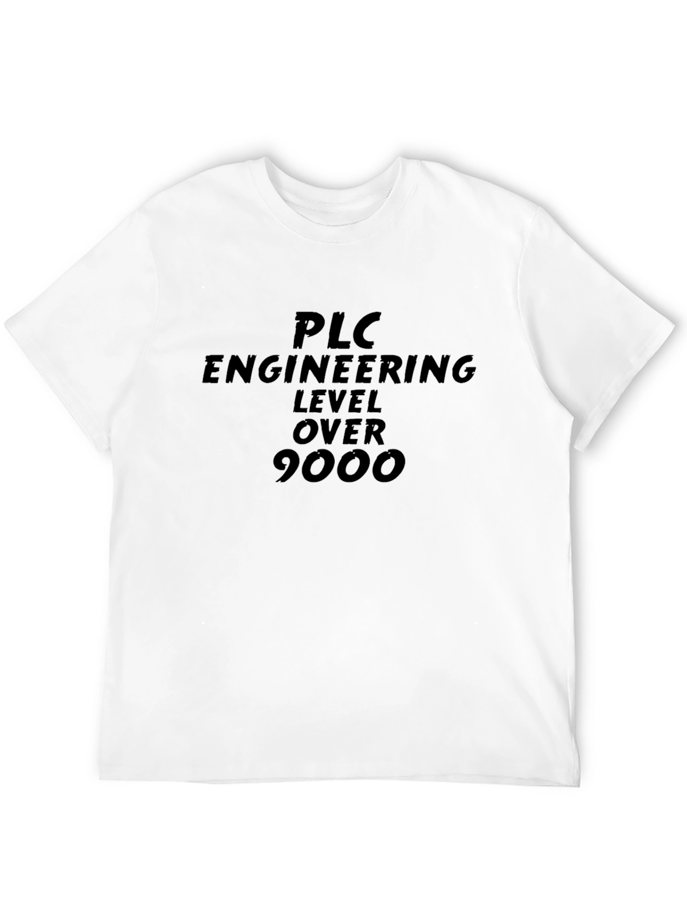 PLC Engineering Level Over 9000 Black T-Shirt