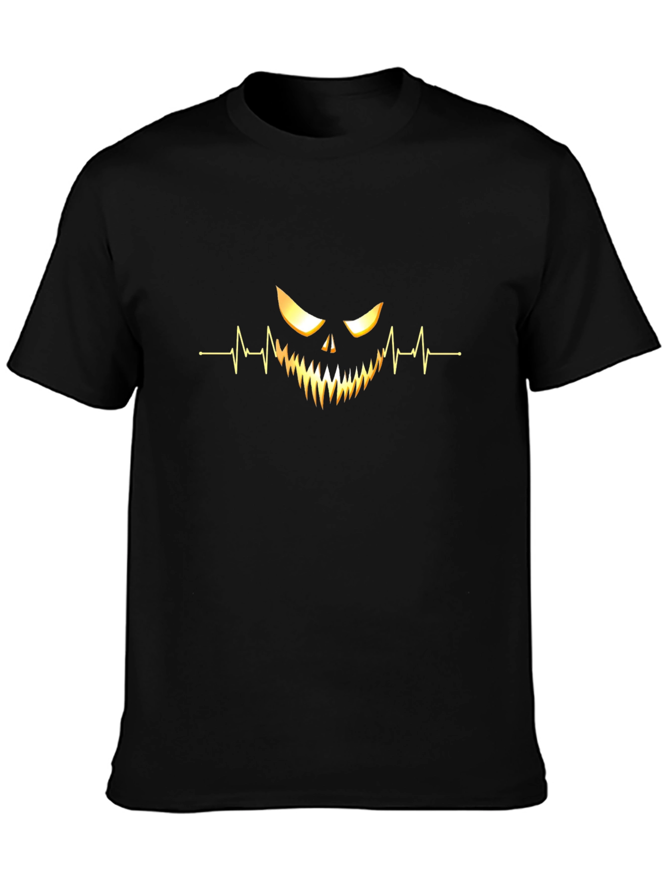 Spooky Heartbeat Graphic Tee - Halloween Shirt