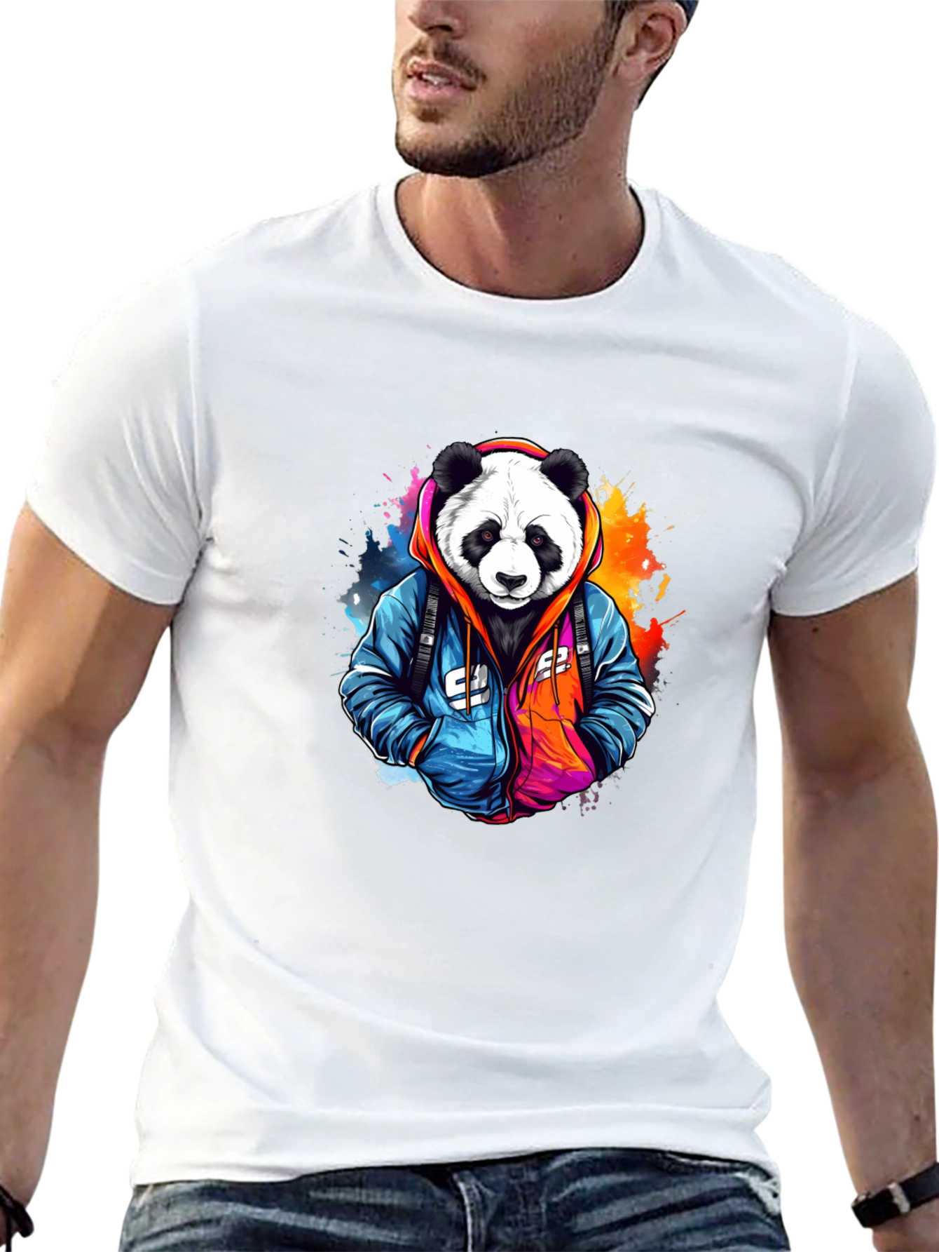 Panda Graphic Tee - Cool Streetwear Style