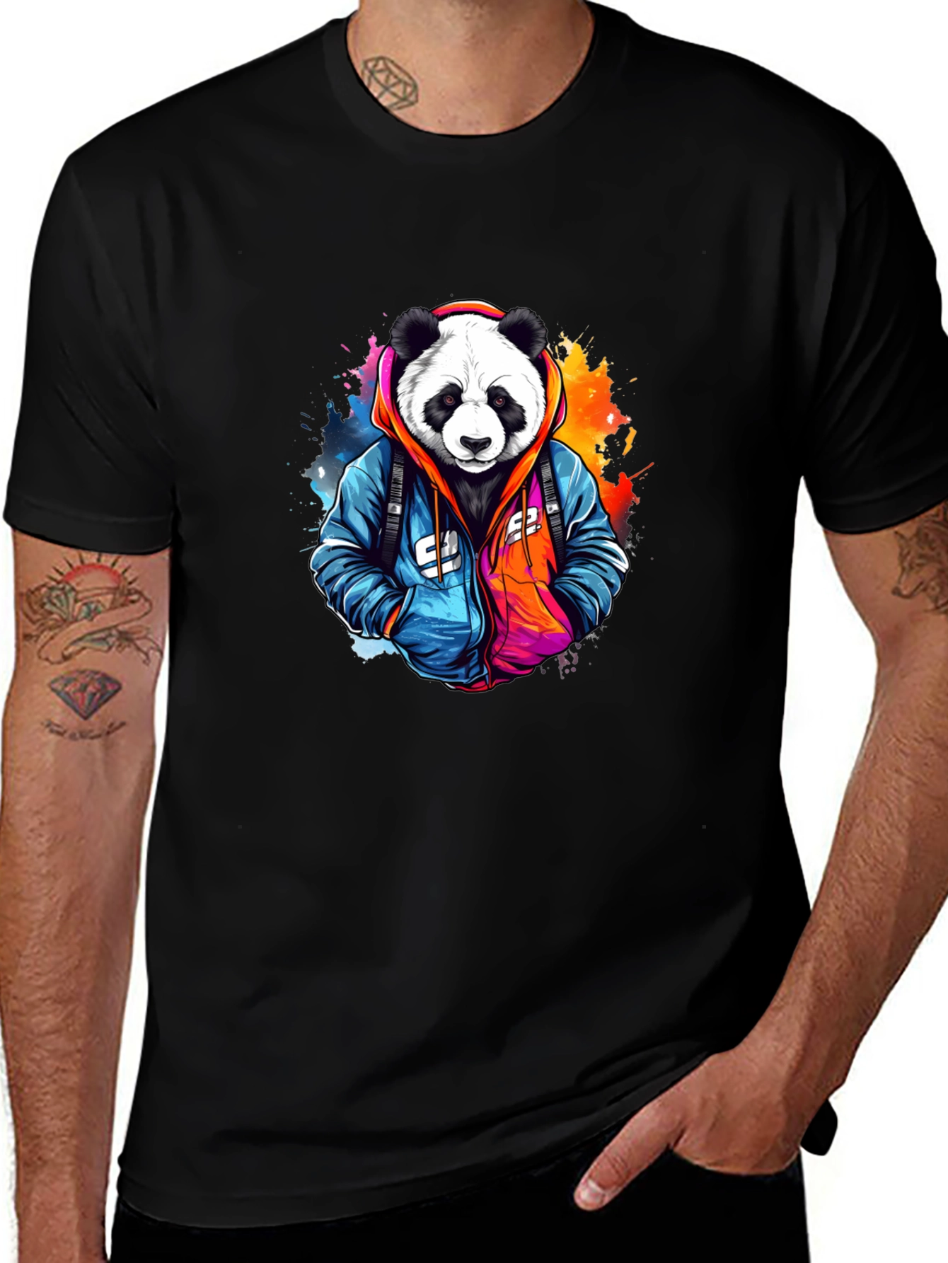 Panda Graphic Tee - Cool Streetwear Style