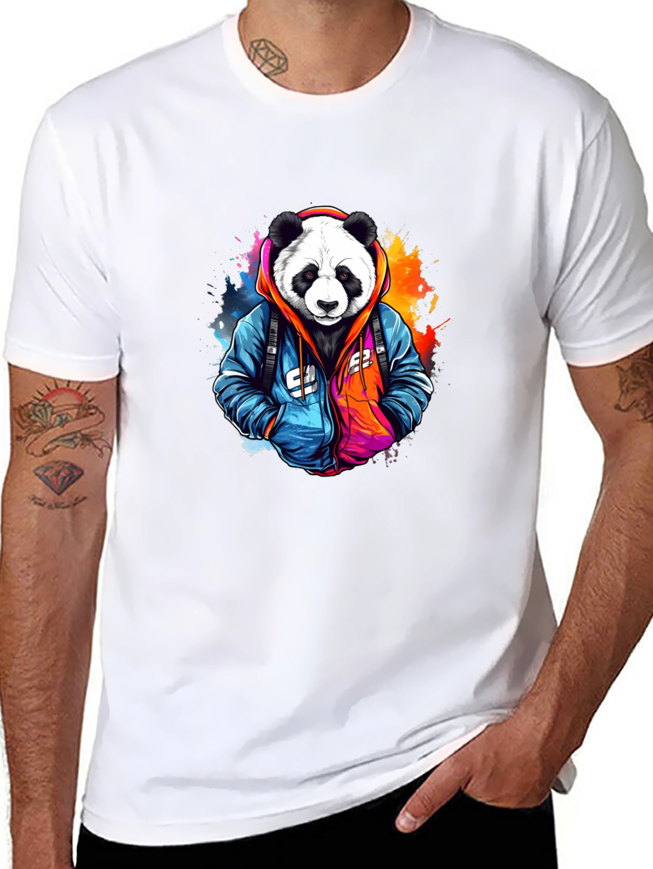 Panda Graphic Tee - Cool Streetwear Style