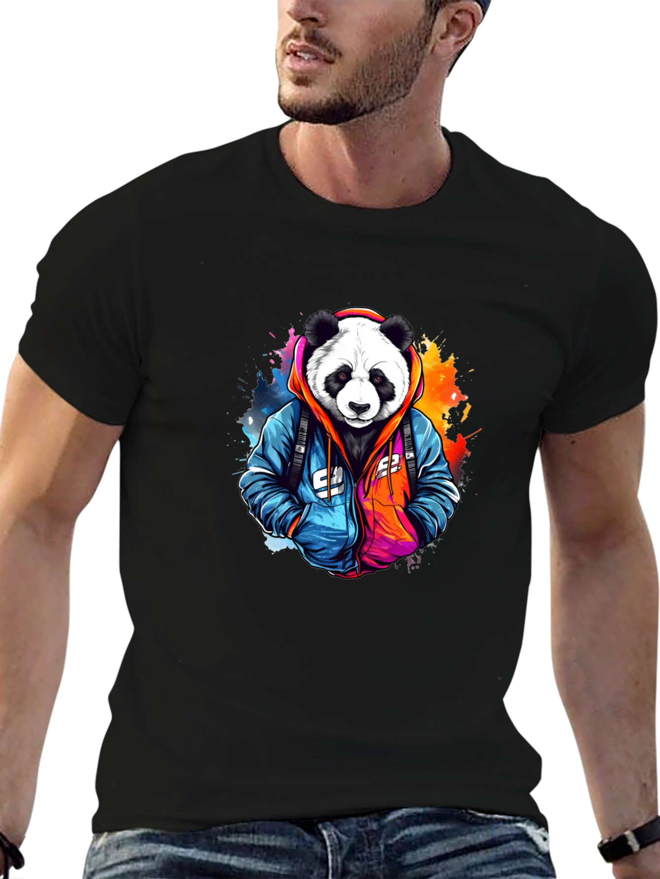 Panda Graphic Tee - Cool Streetwear Style