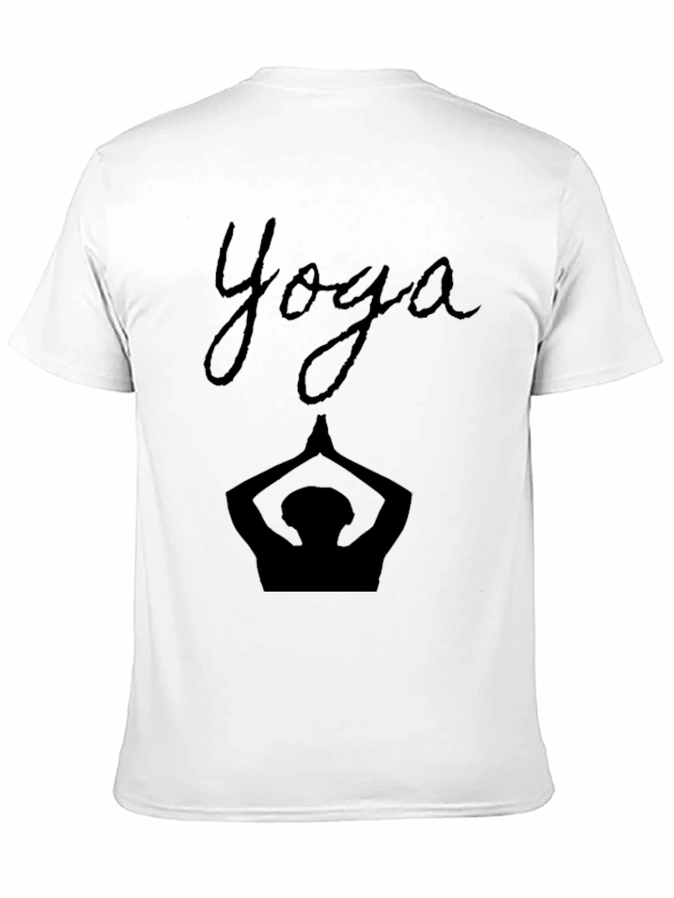 Yoga Silhouette Black T-Shirt