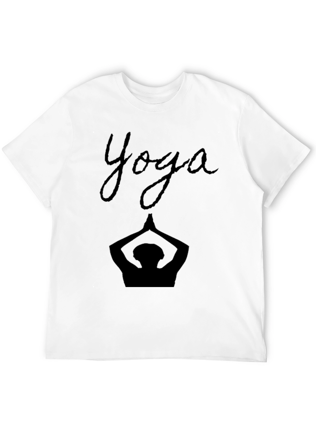 Yoga Silhouette Black T-Shirt